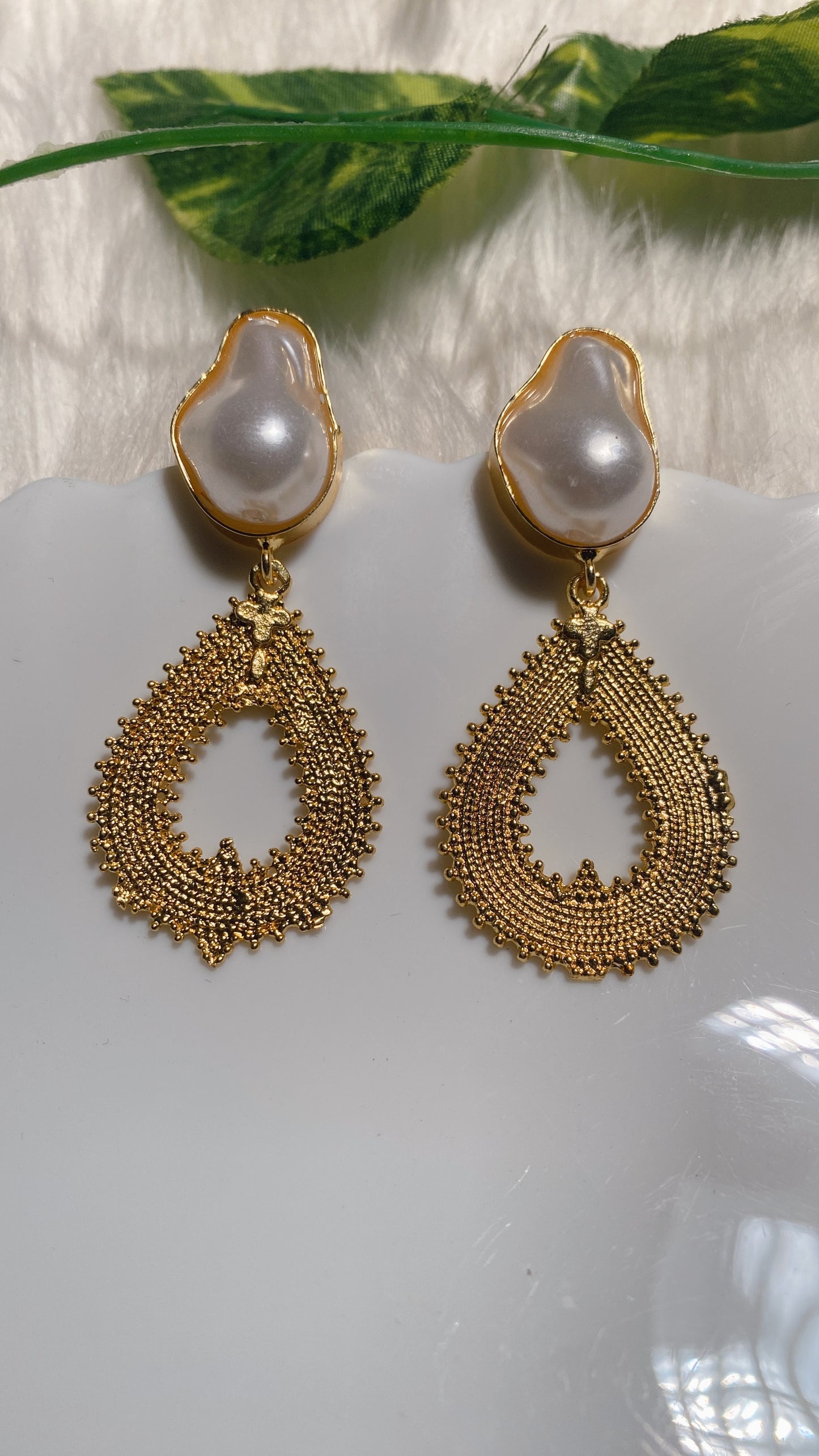 Baroque Drop Earrings