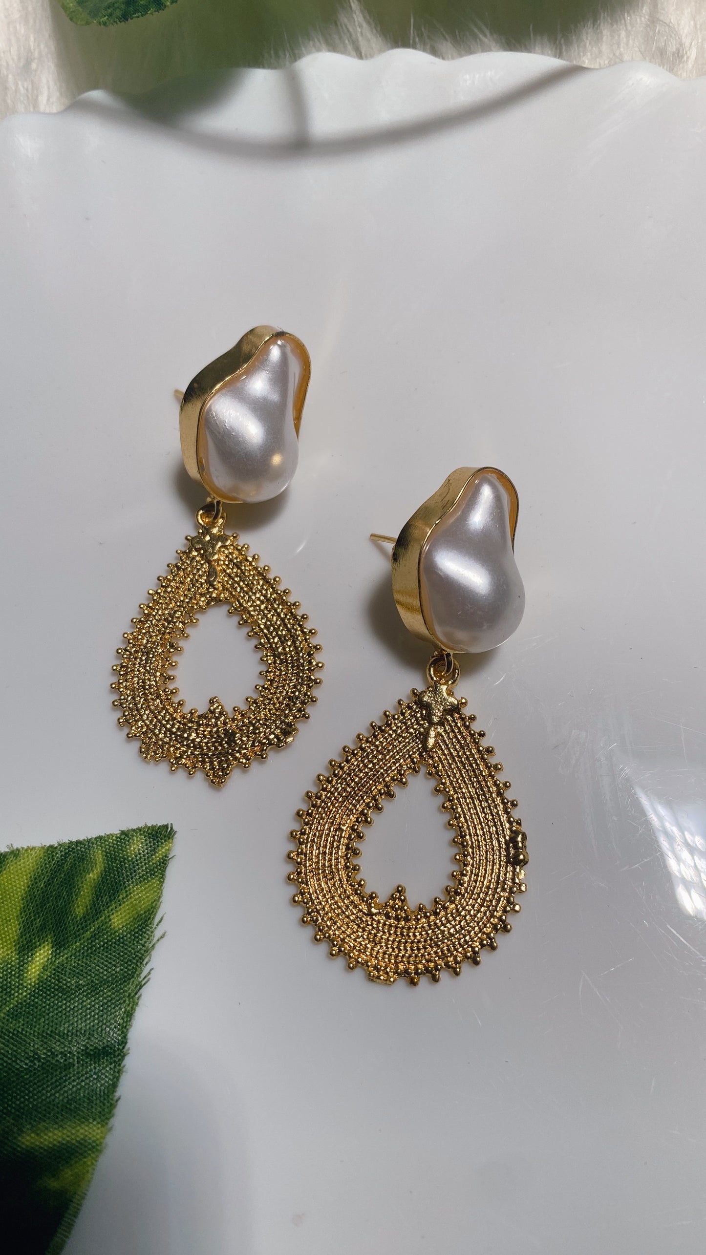 Baroque Drop Earrings