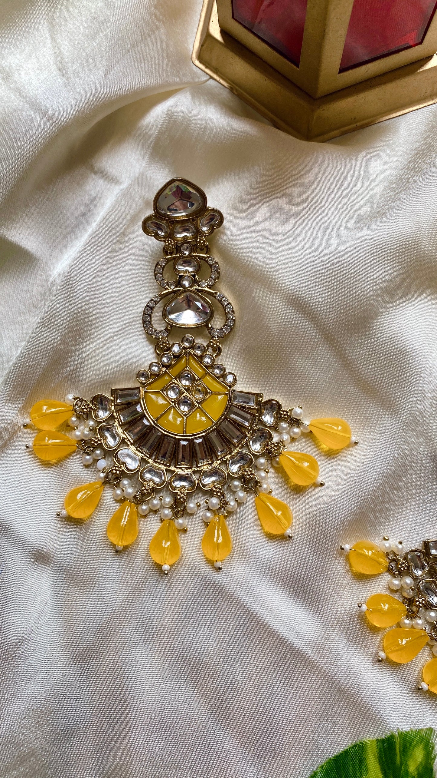 Arohi Yellow Earrings