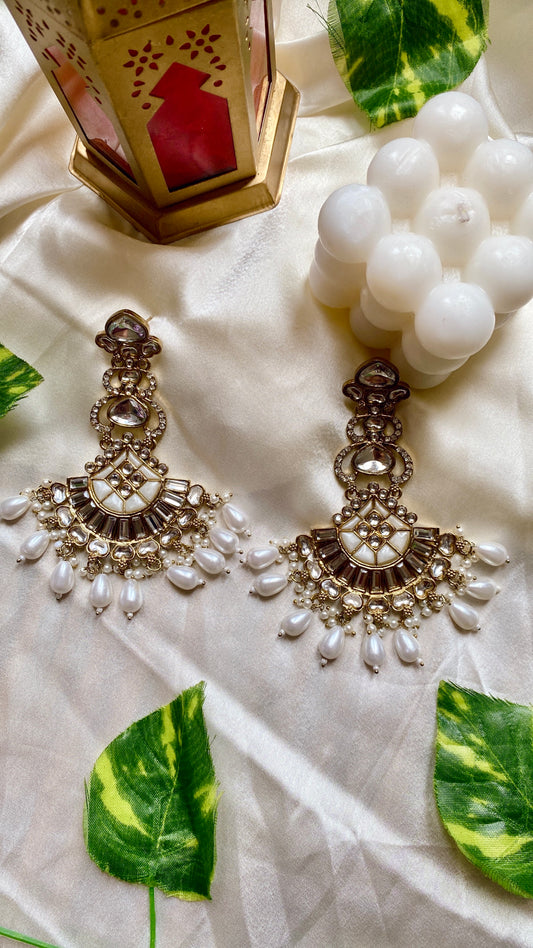 Arohi White Earrings