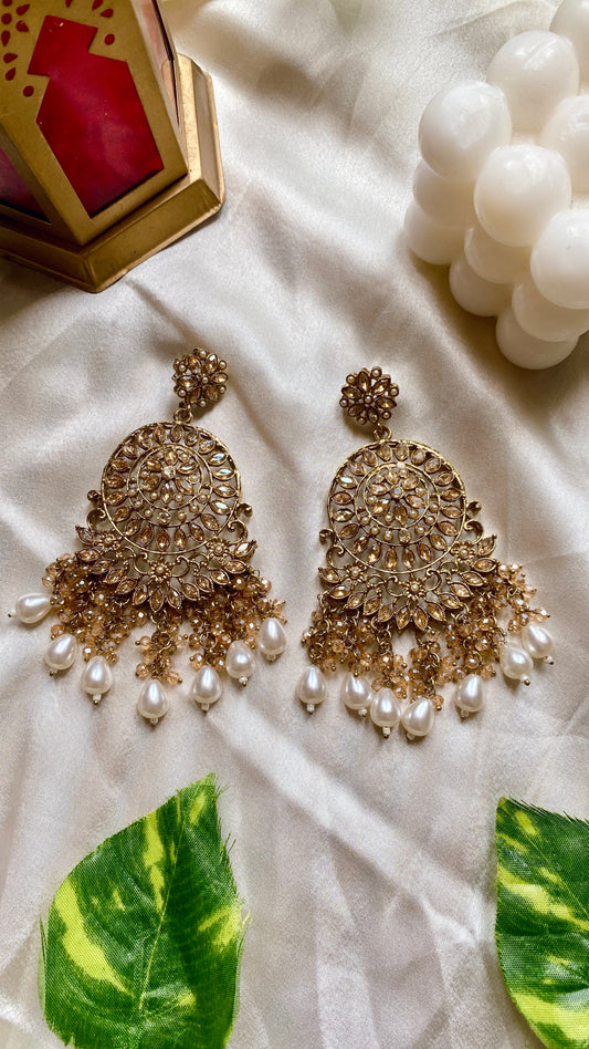 Kavya Golden Earrings