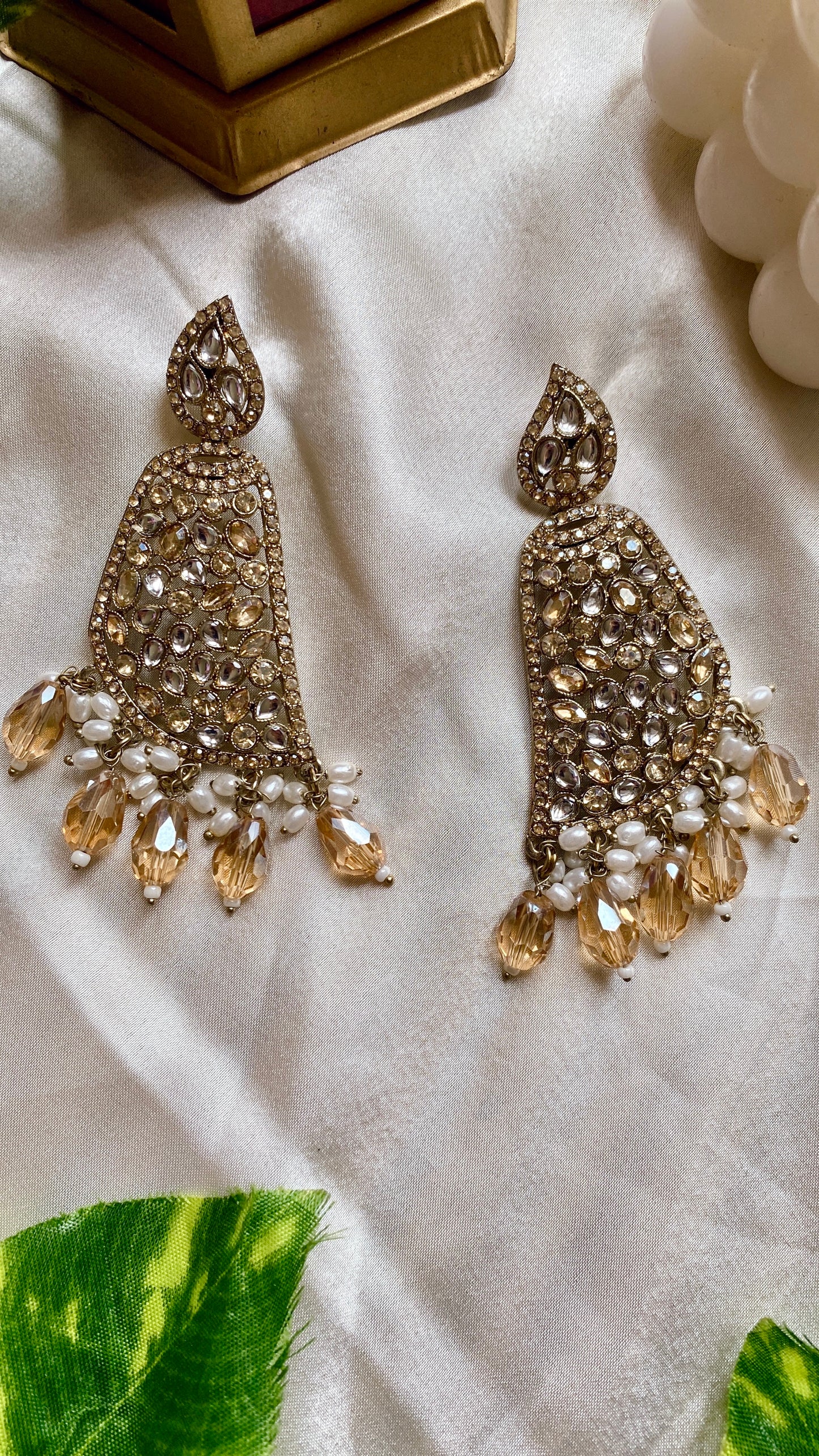 Nysa Crystal Drop Earrings