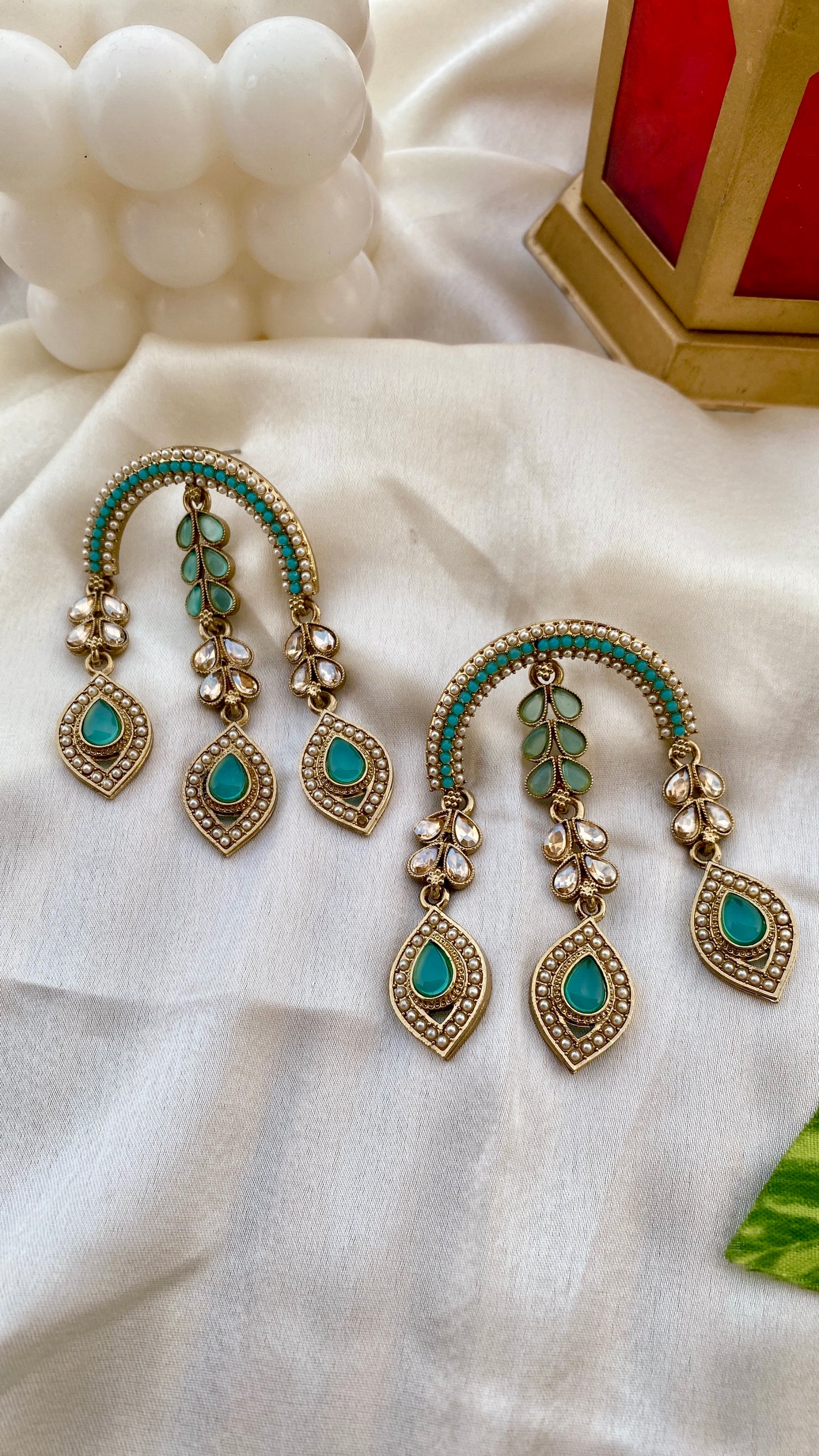 Geetanshi Mint Green Earrings