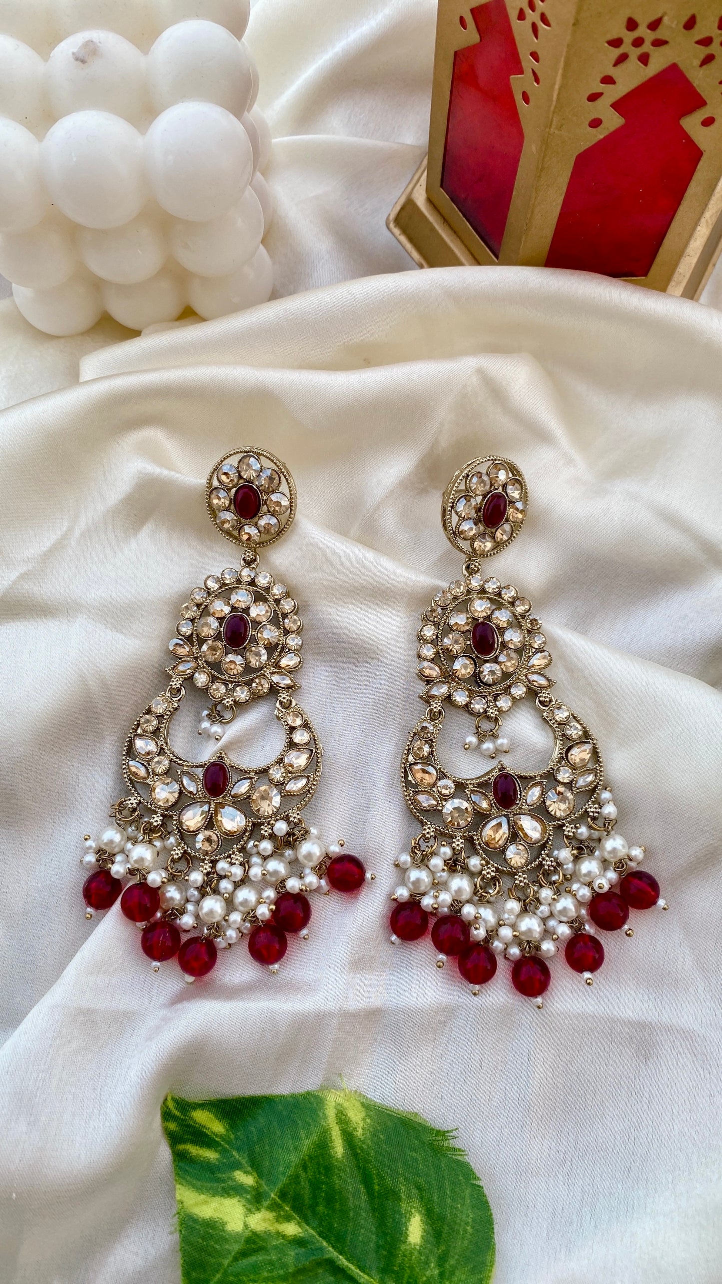 Kavisha Red Earrings