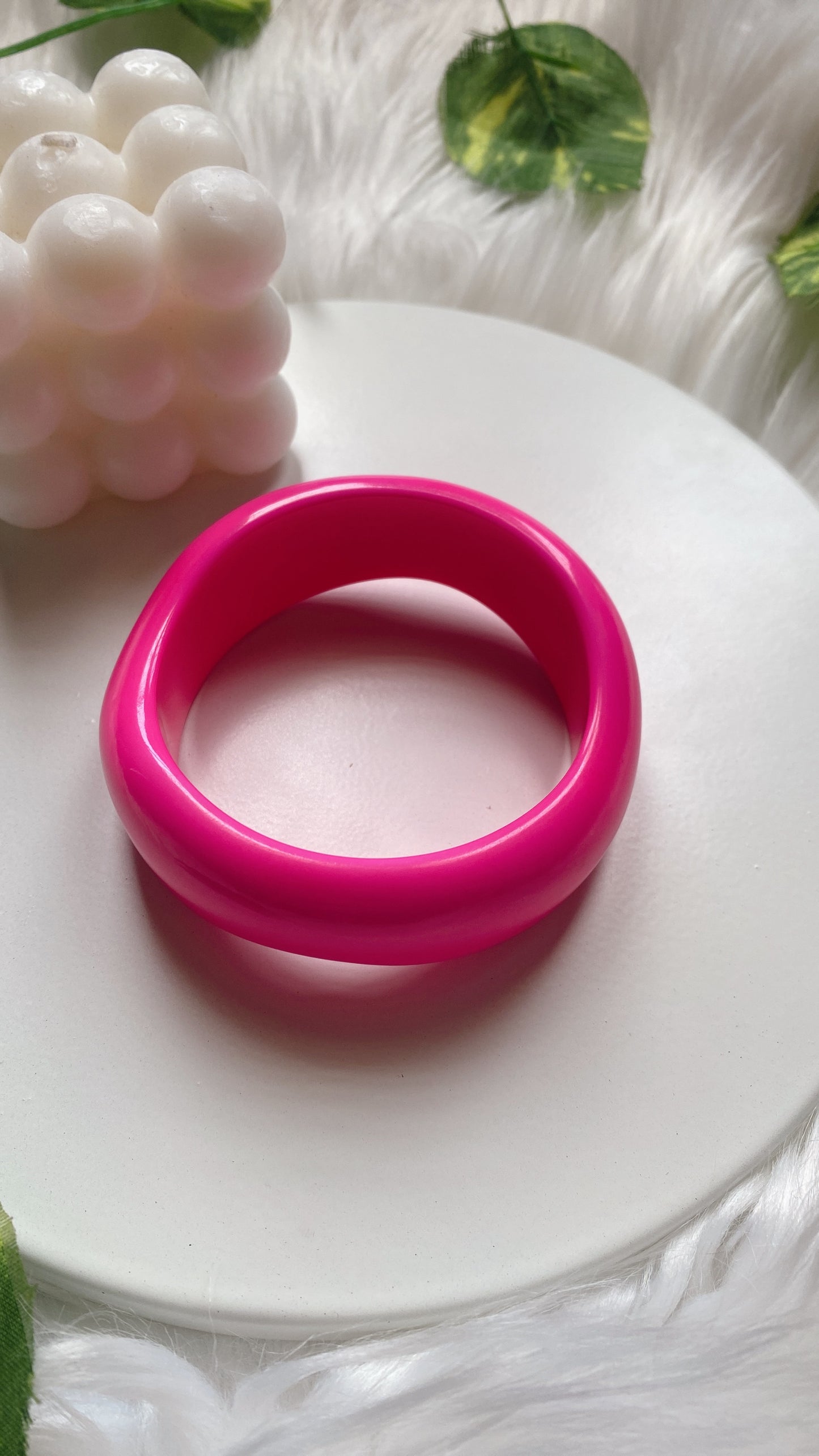 Alisha Resin Bangle - Pink