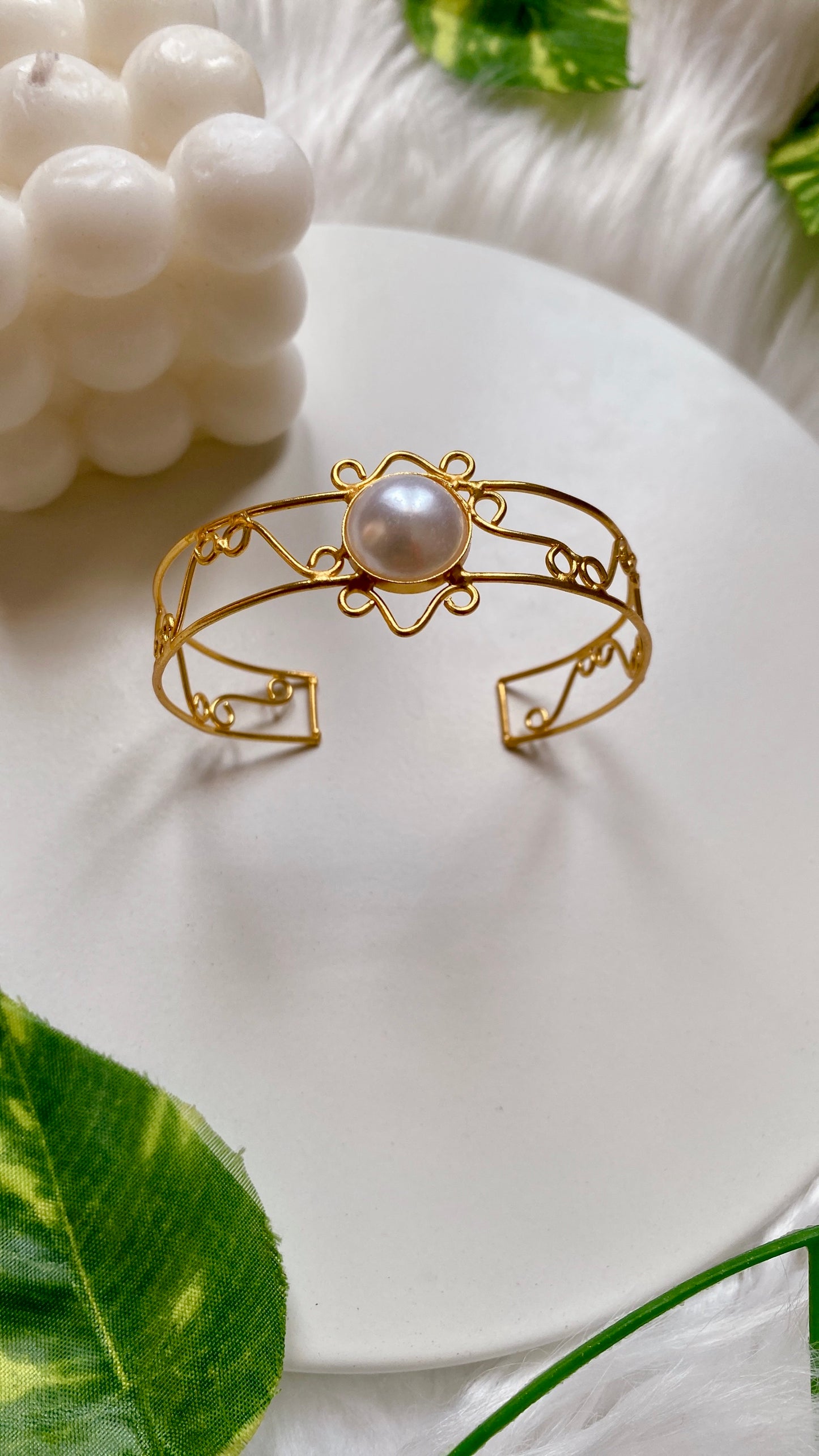 Nidhi Brass Bracelet