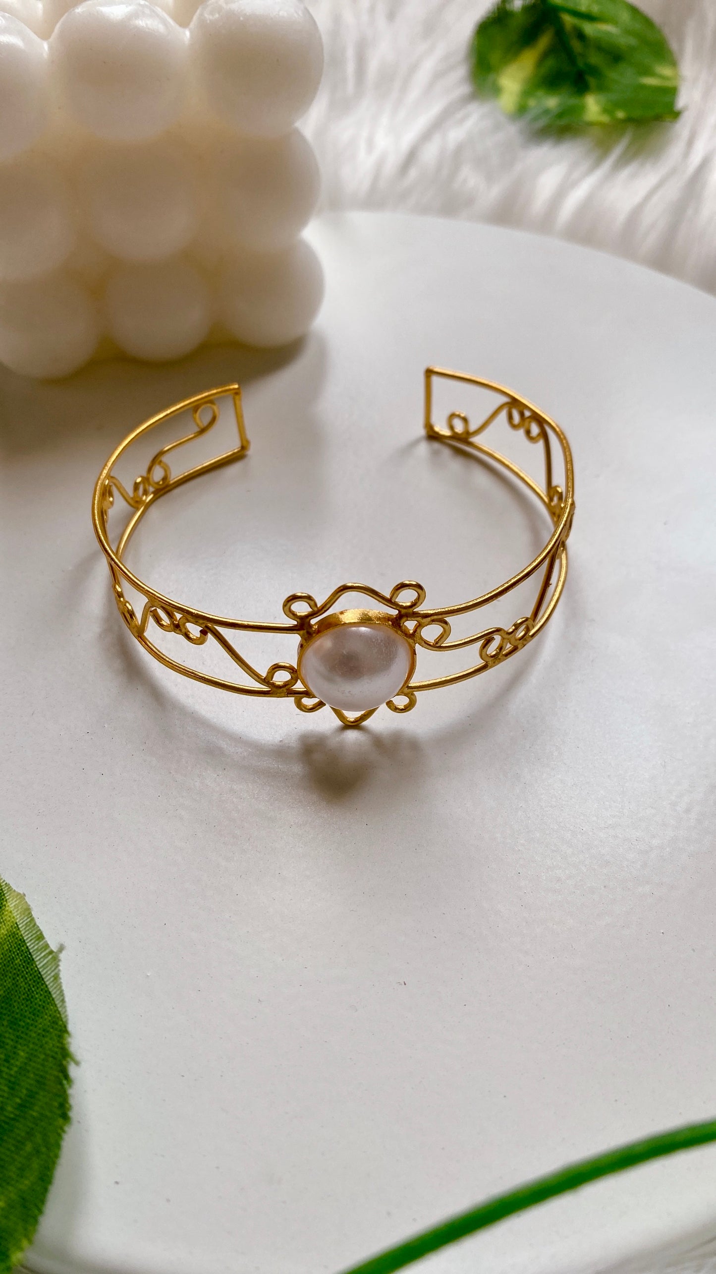 Nidhi Brass Bracelet