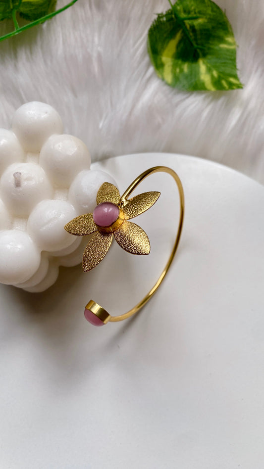 Blooming Pink Flower Handcuff