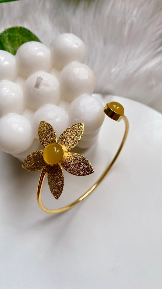 Blooming Yellow Flower Handcuff