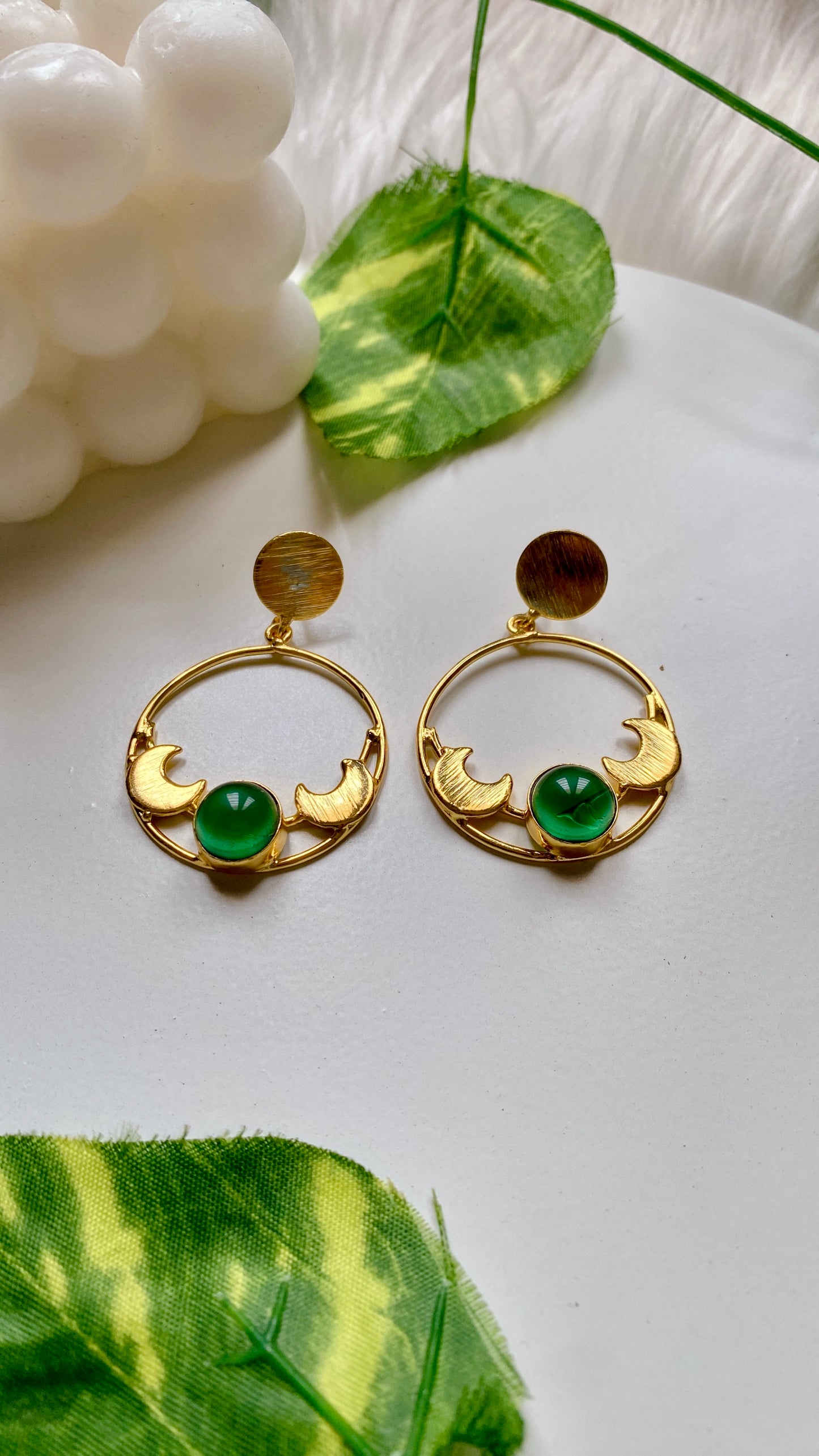 Mira Moods Earrings - Green