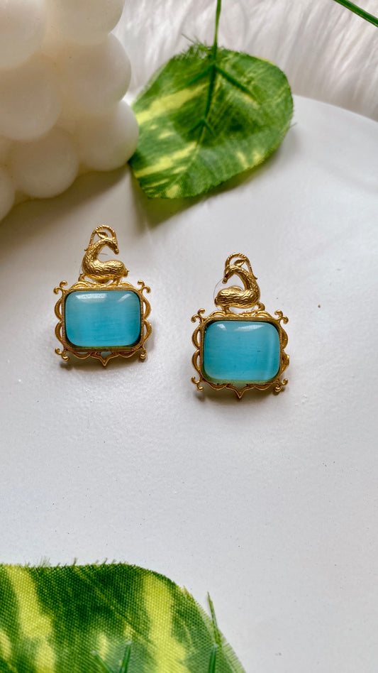 Mayuri Studs - Sky Blue