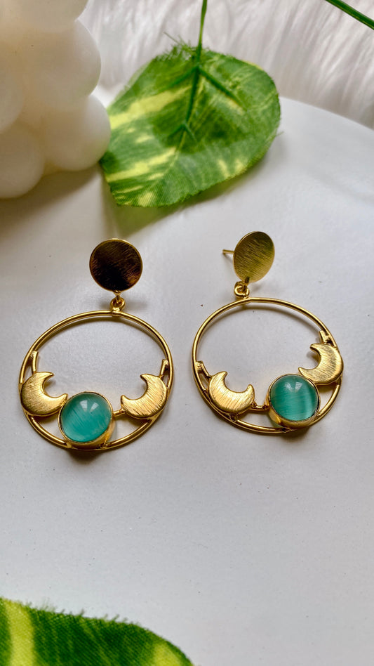 Mira Moods Earrings - Mint Green