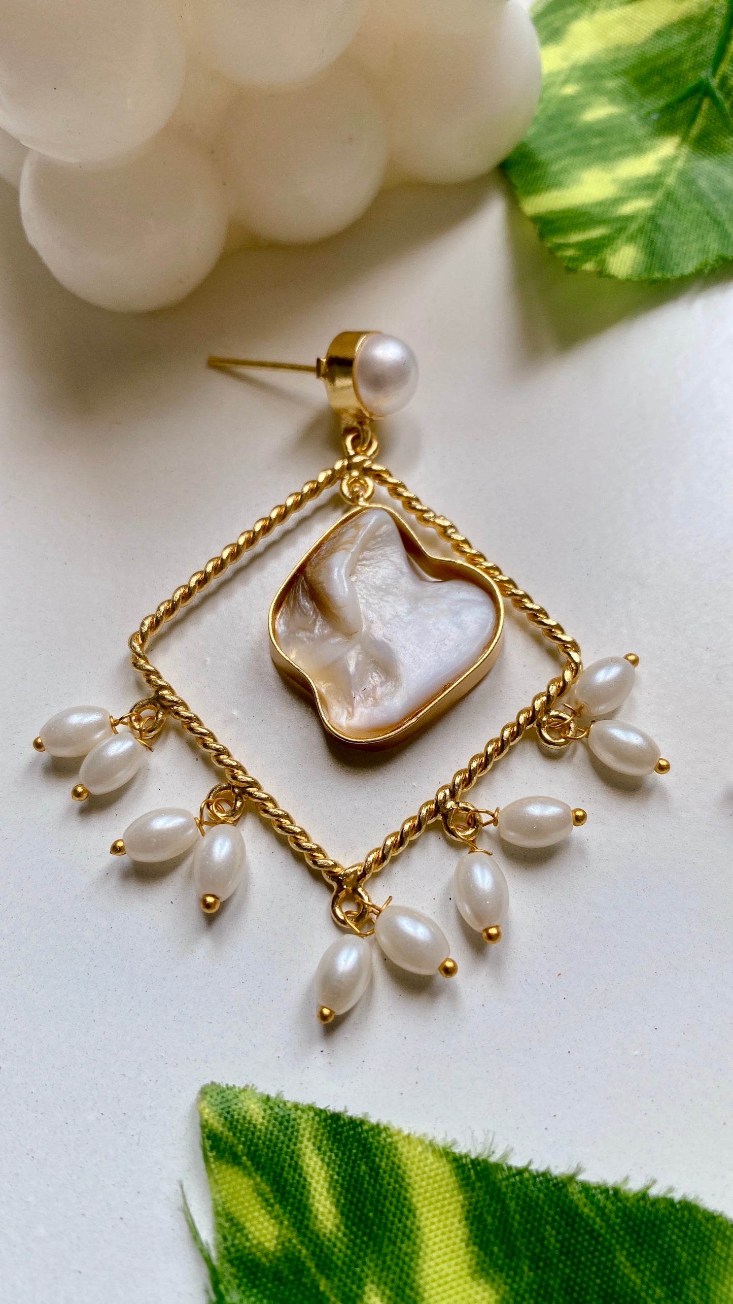 Apurva MOP Pearly Earrings