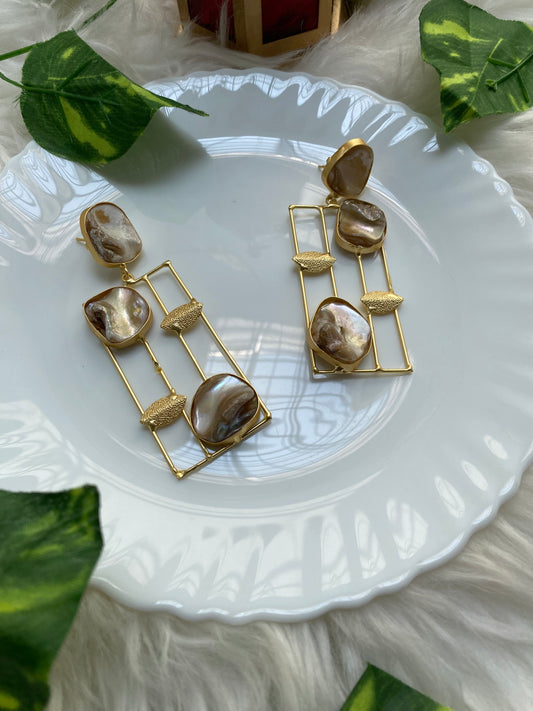 MOP Cage Earrings