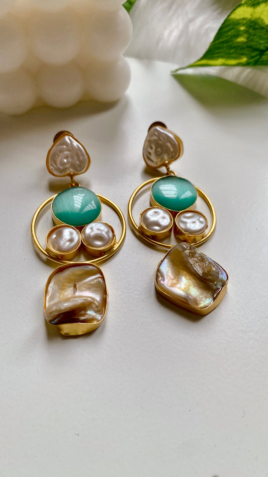 Gia Mint Green Earrings