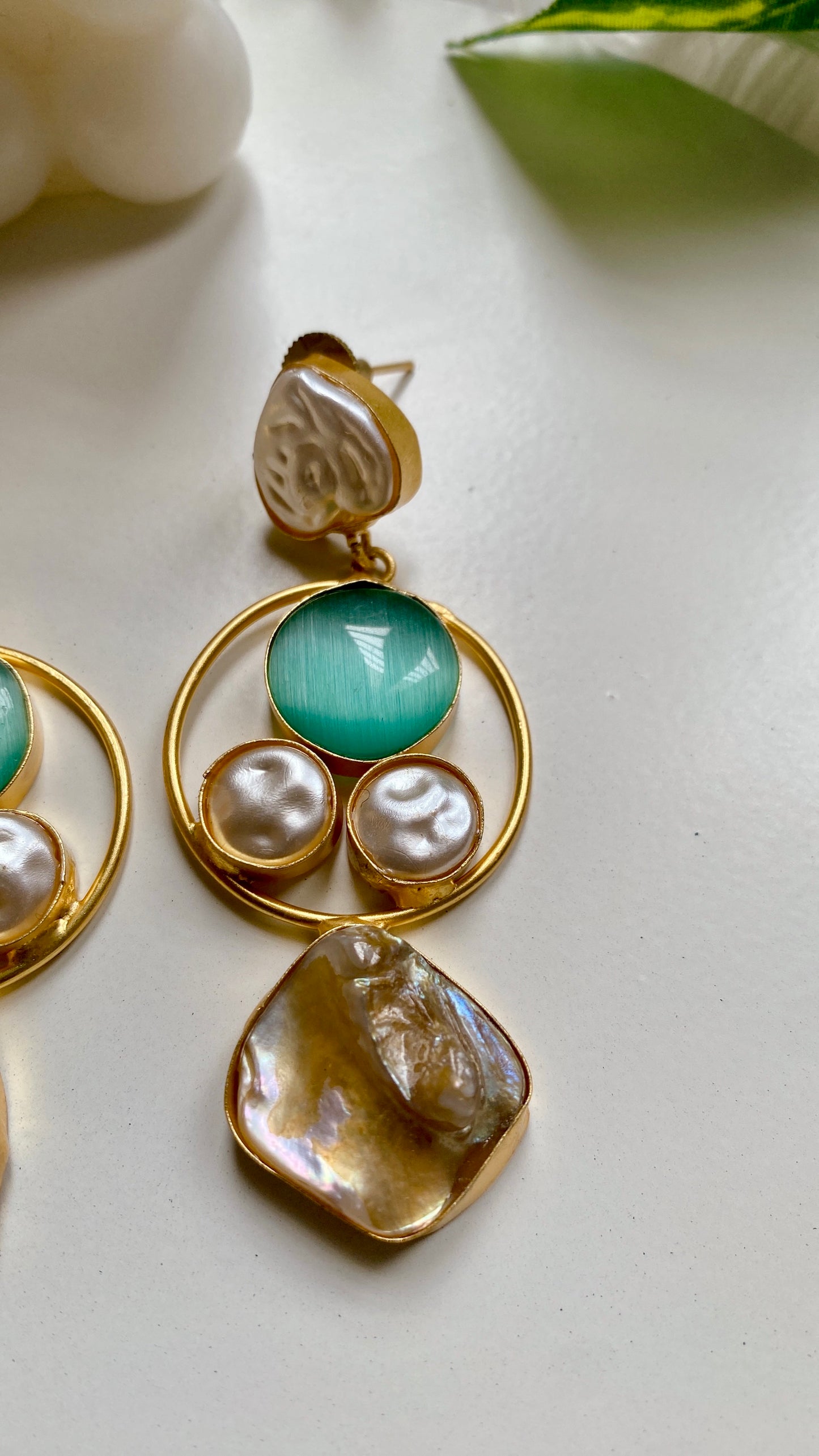 Gia Mint Green Earrings