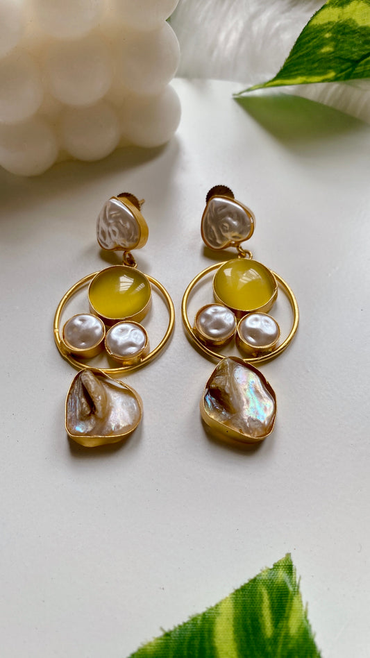 Gia Yellow Earrings