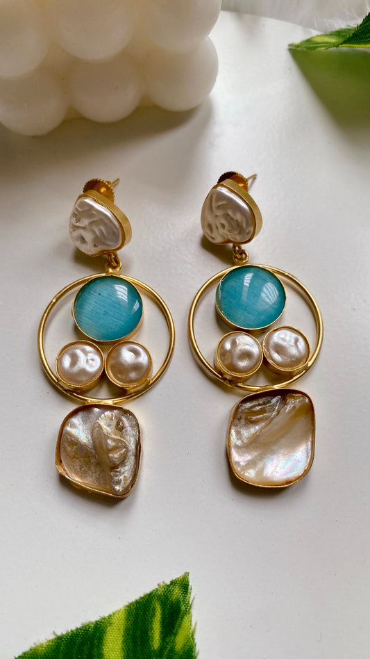 Gia Sky blue Earrings