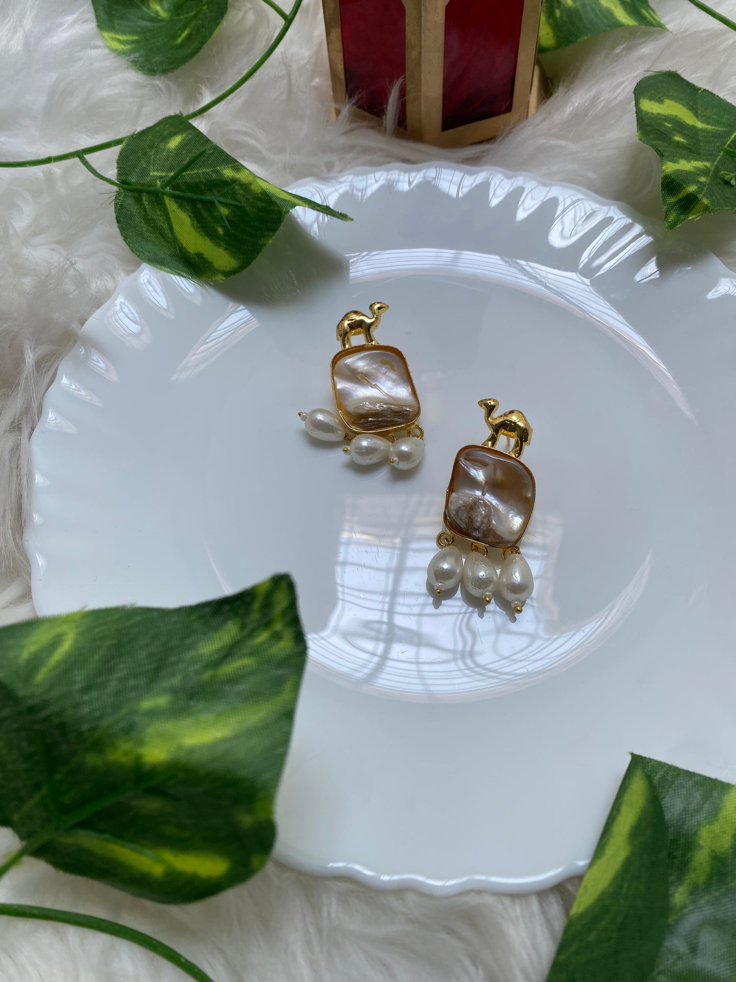 The Camel Brass Earrings