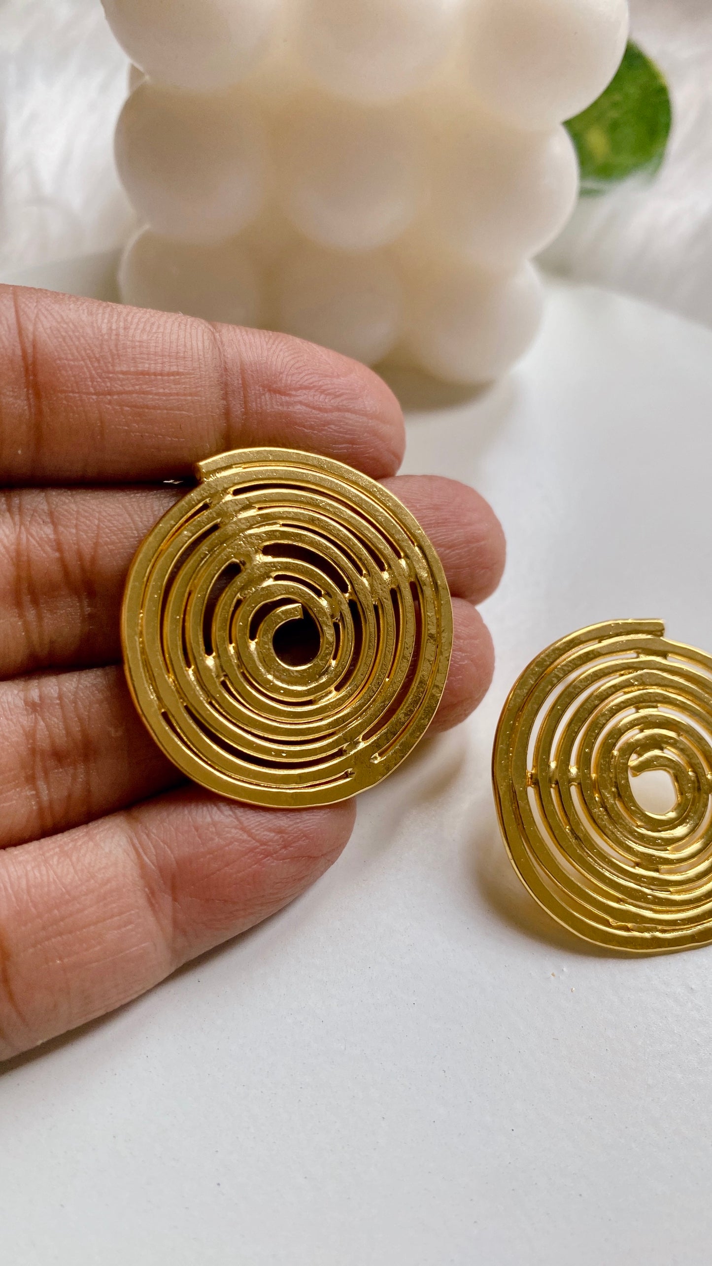 Infinity Spiral Earrings