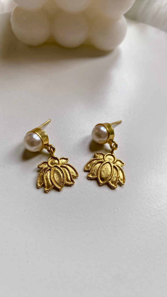 Lotus Drops Earrings