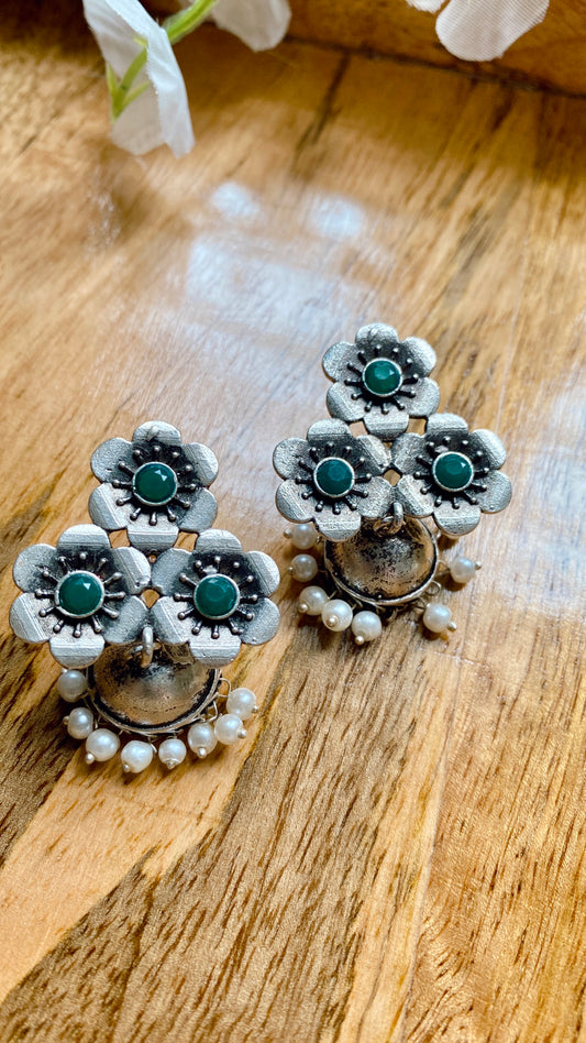 Tanira Jhumka - Green
