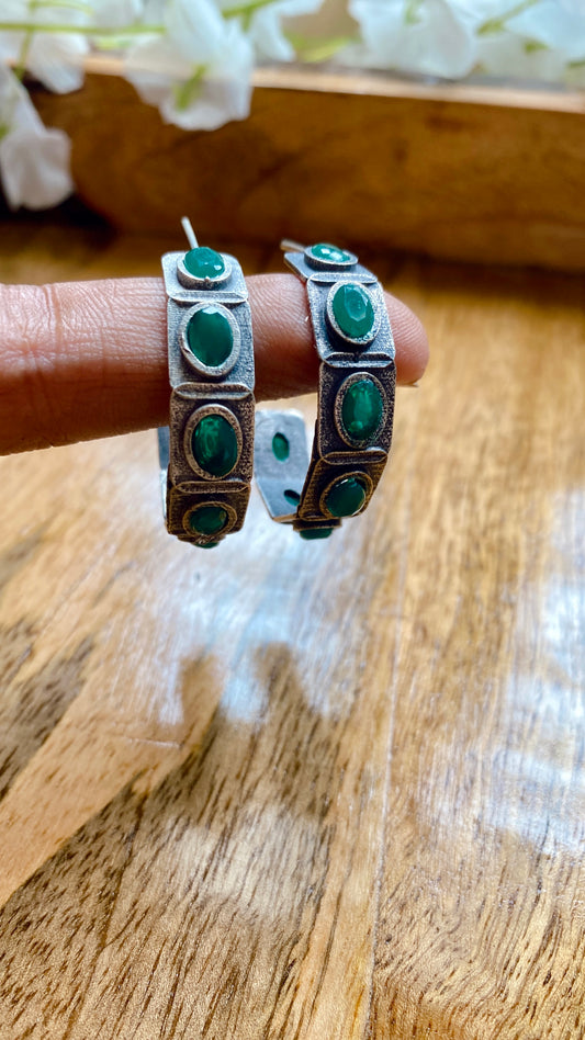 Geeta Green Hoops