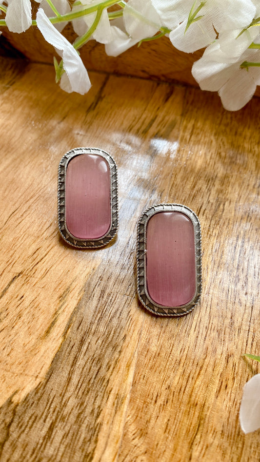 Ameena Studs - Pink