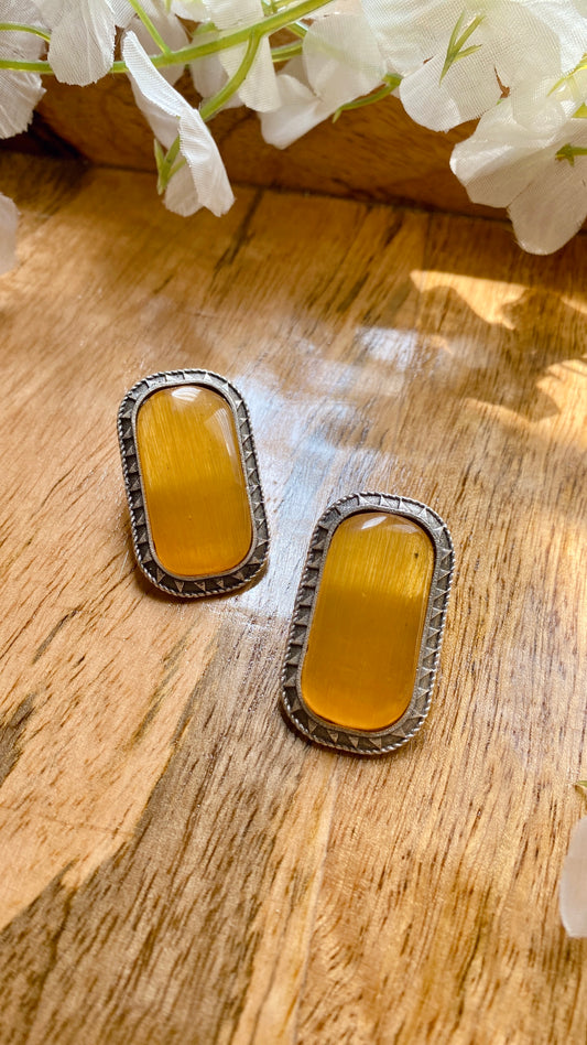 Ameena Studs - Yellow