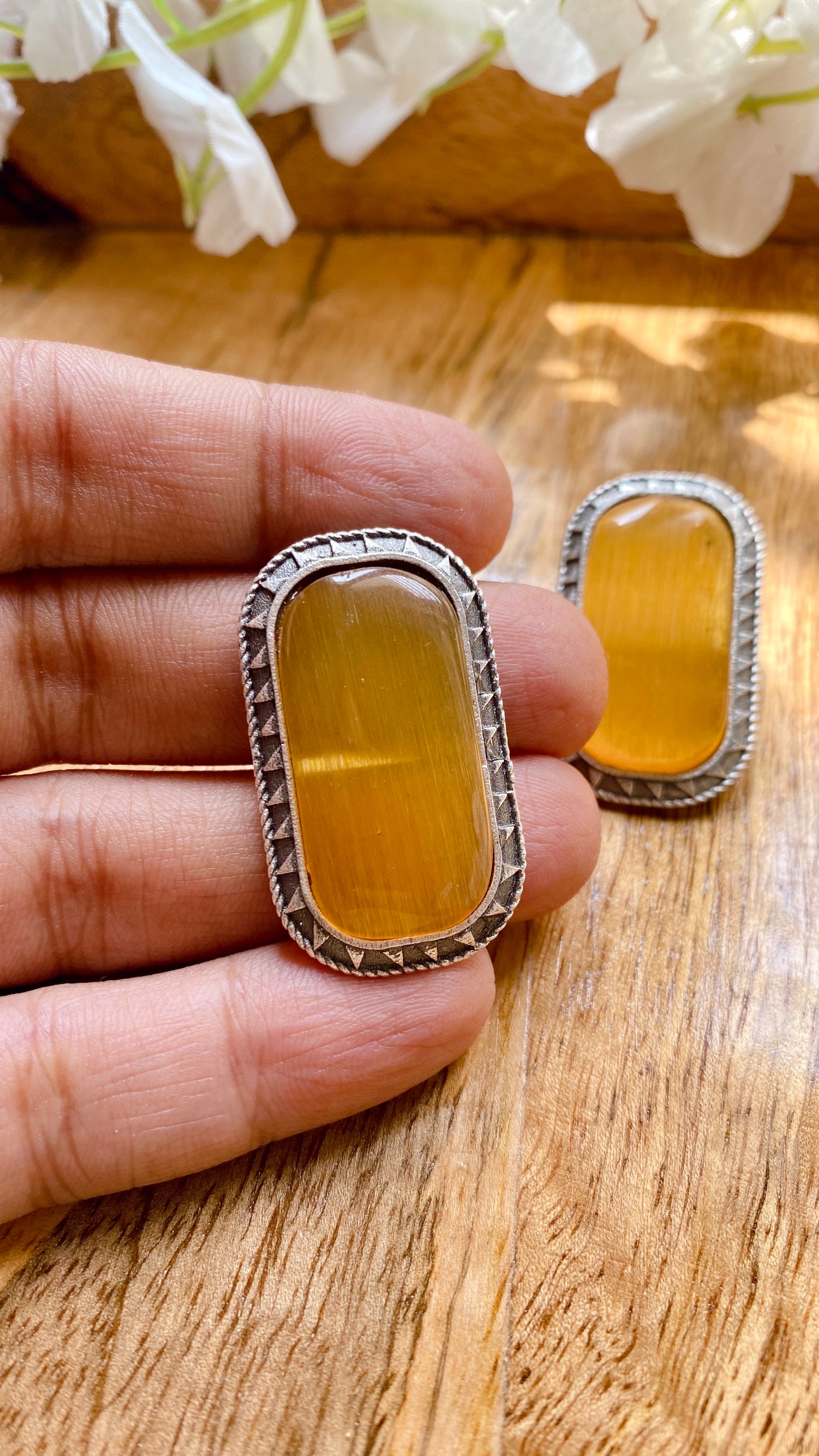 Ameena Studs - Yellow