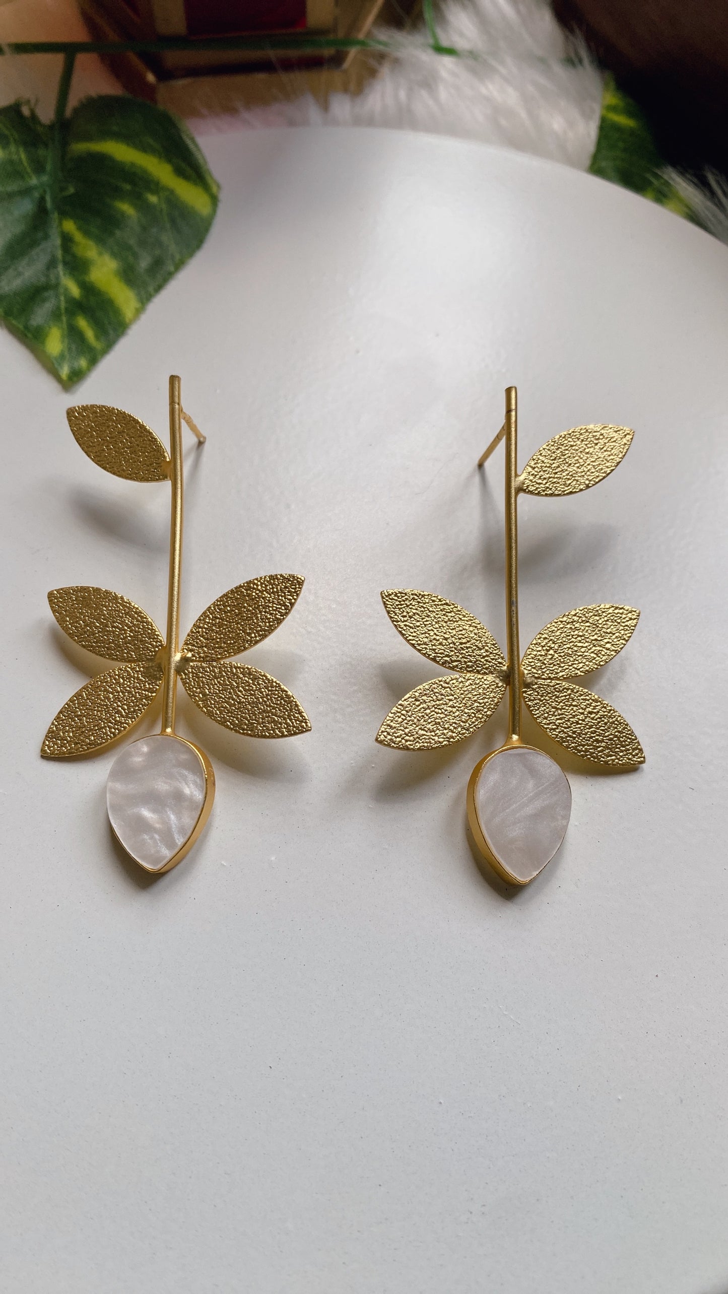 Golden Petals Earrings