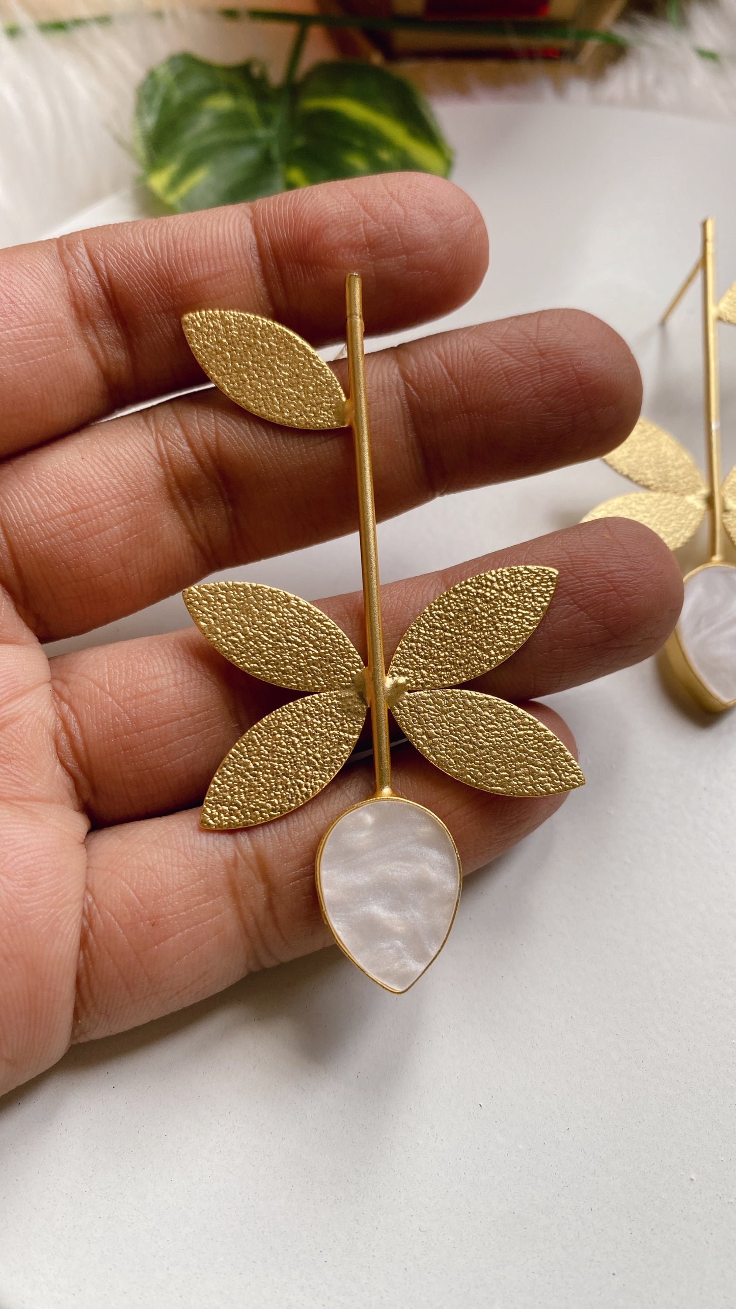 Golden Petals Earrings