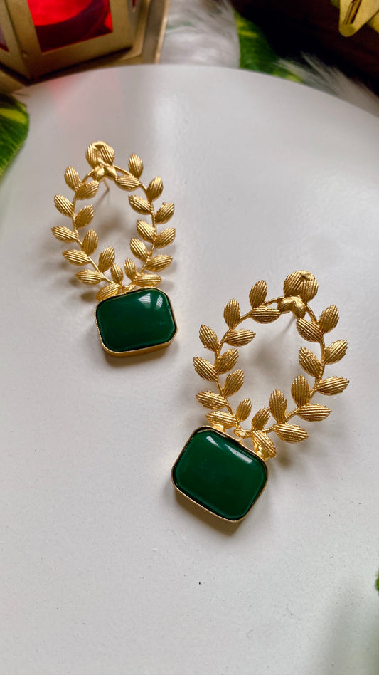Aurora Earrings - Green