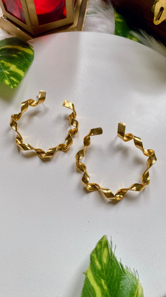 Latika Twisted Hoops