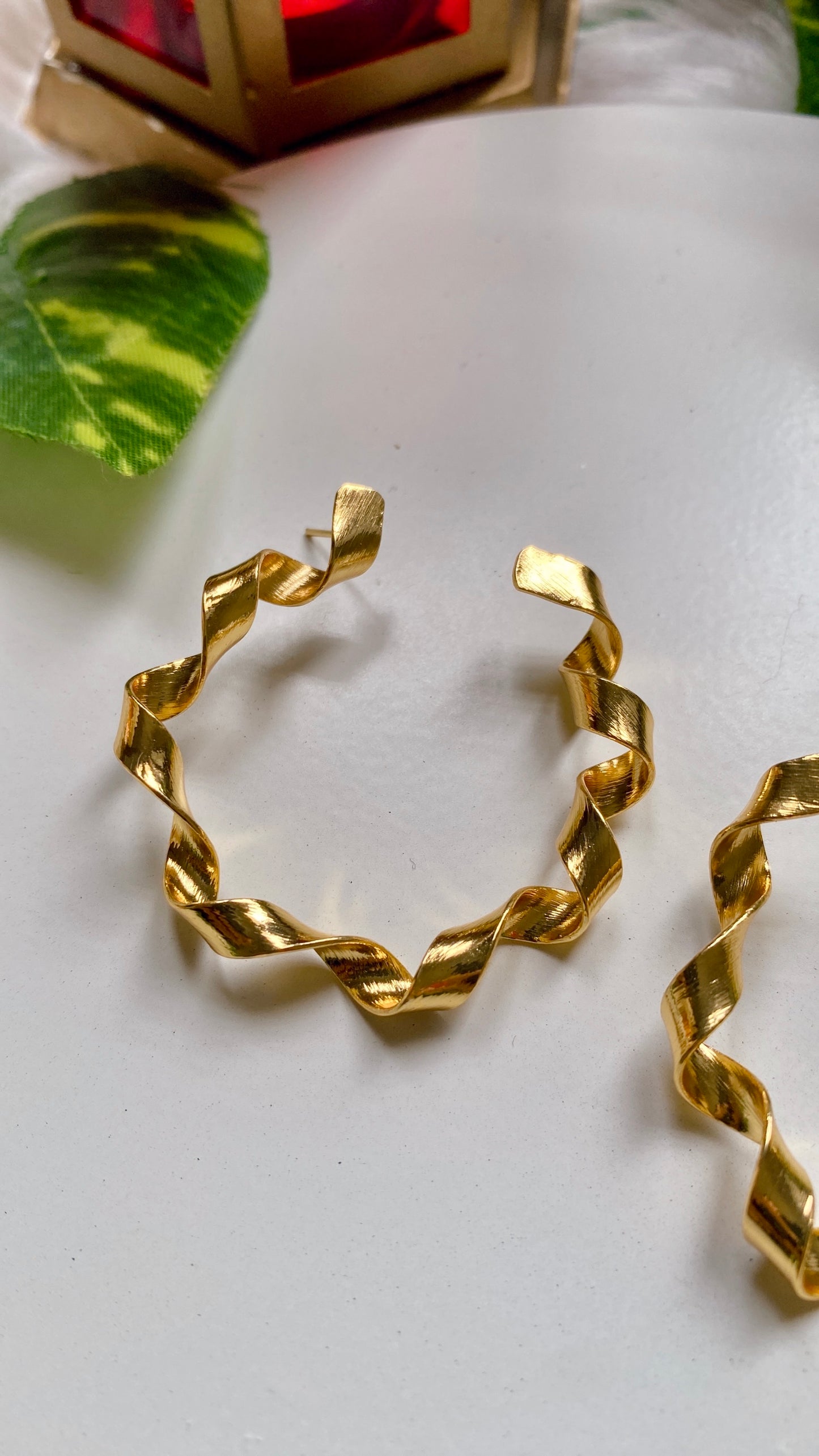 Latika Twisted Hoops
