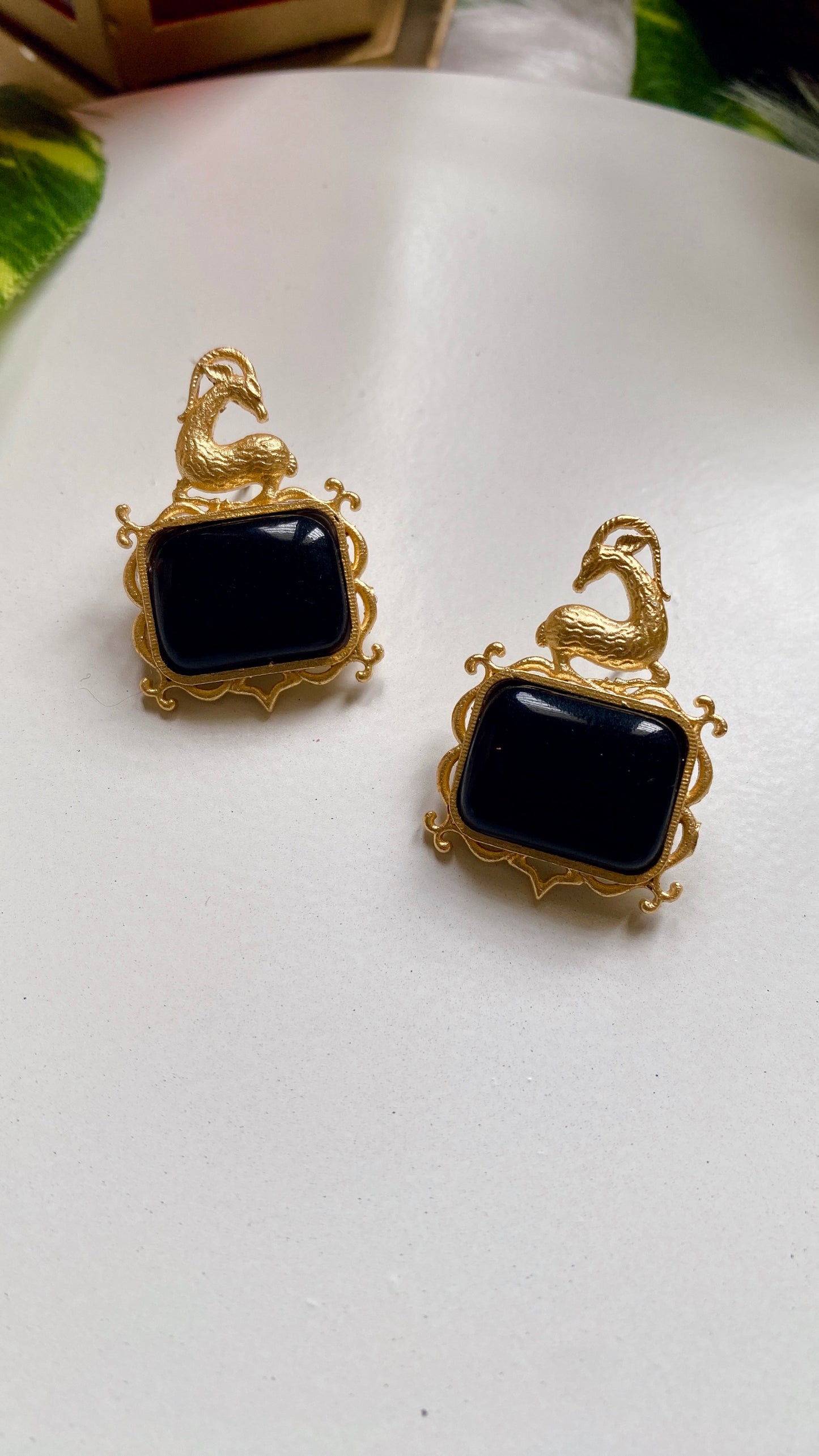 Mayuri Studs - Black