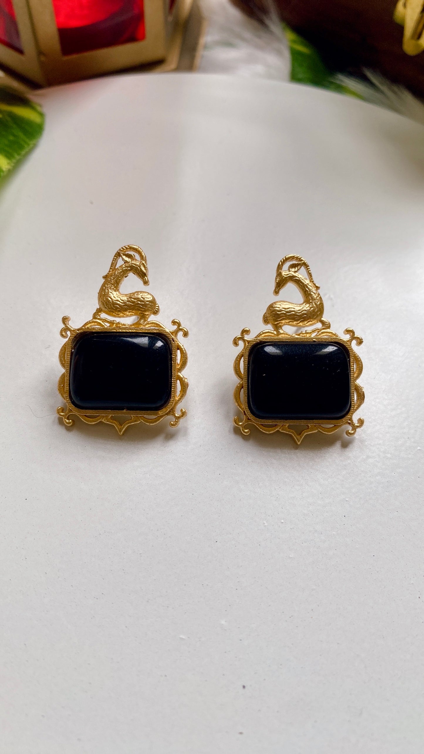 Mayuri Studs - Black
