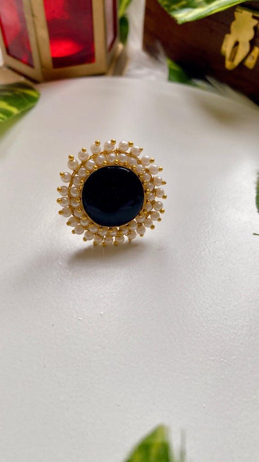 Juhi monalisa Rings - Black