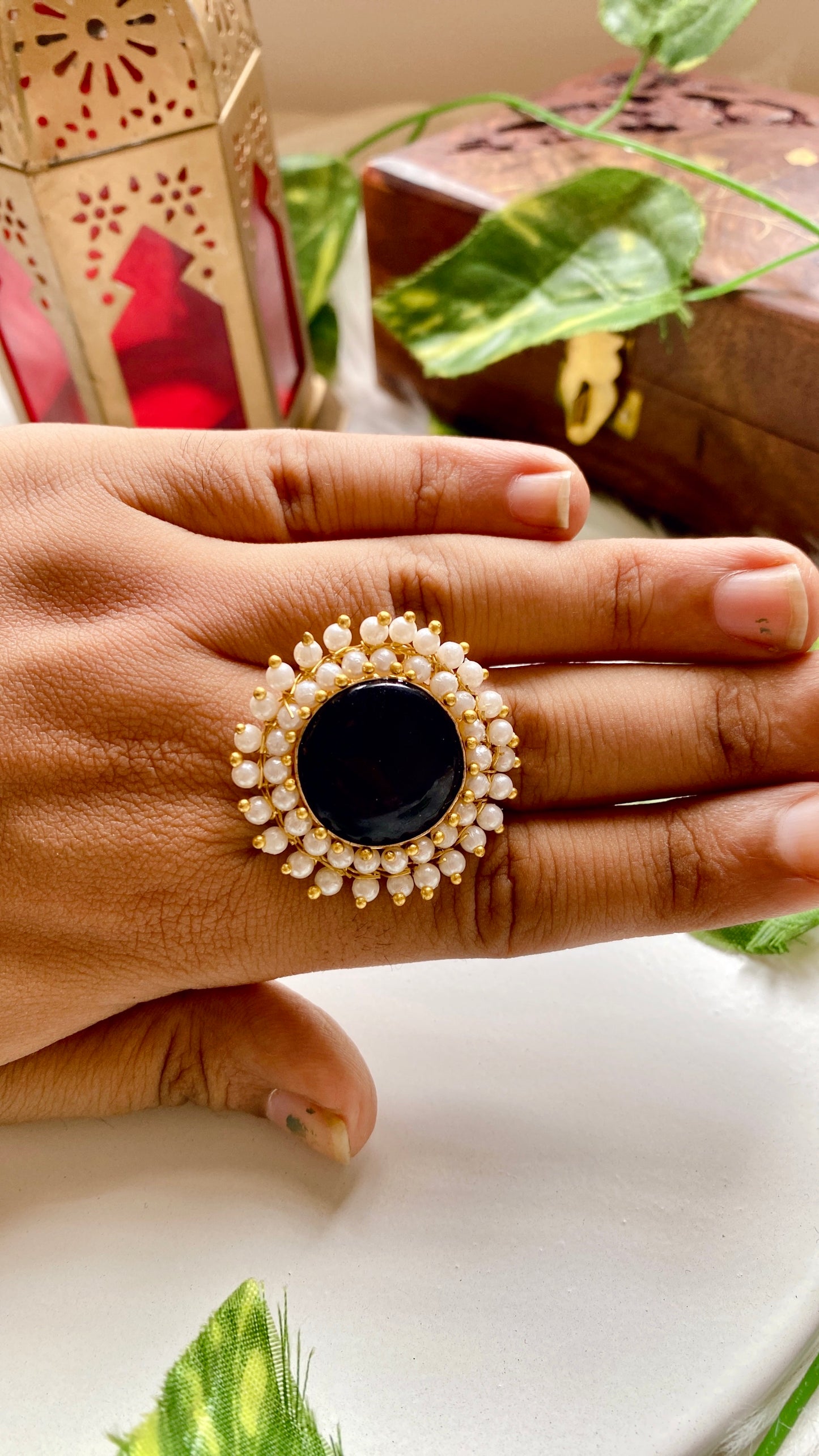 Juhi monalisa Rings - Black
