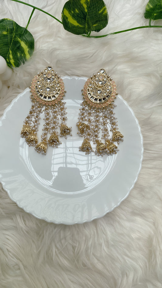 Adhya Peach Earrings