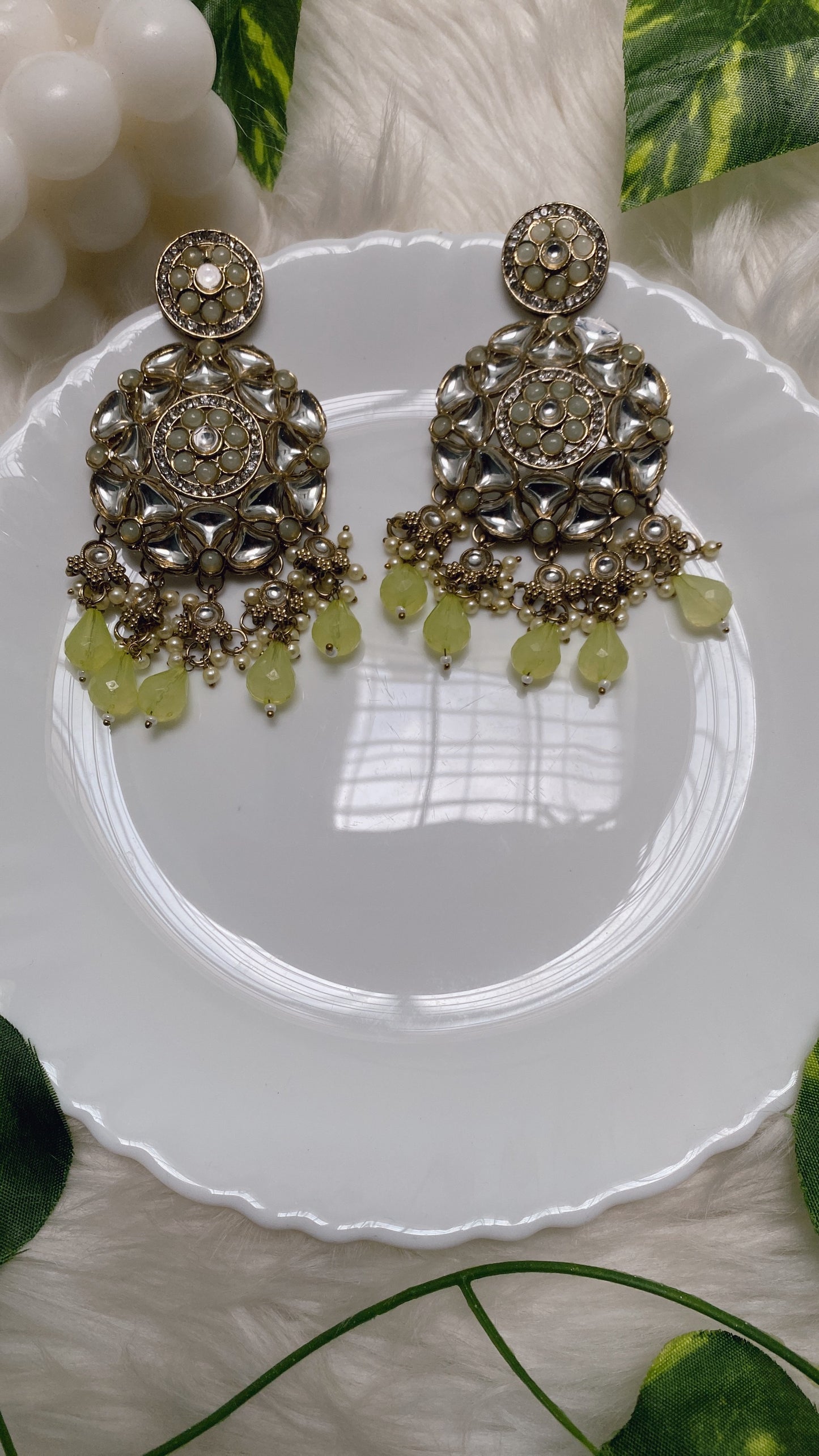 Sanjana Mint Green Earrings