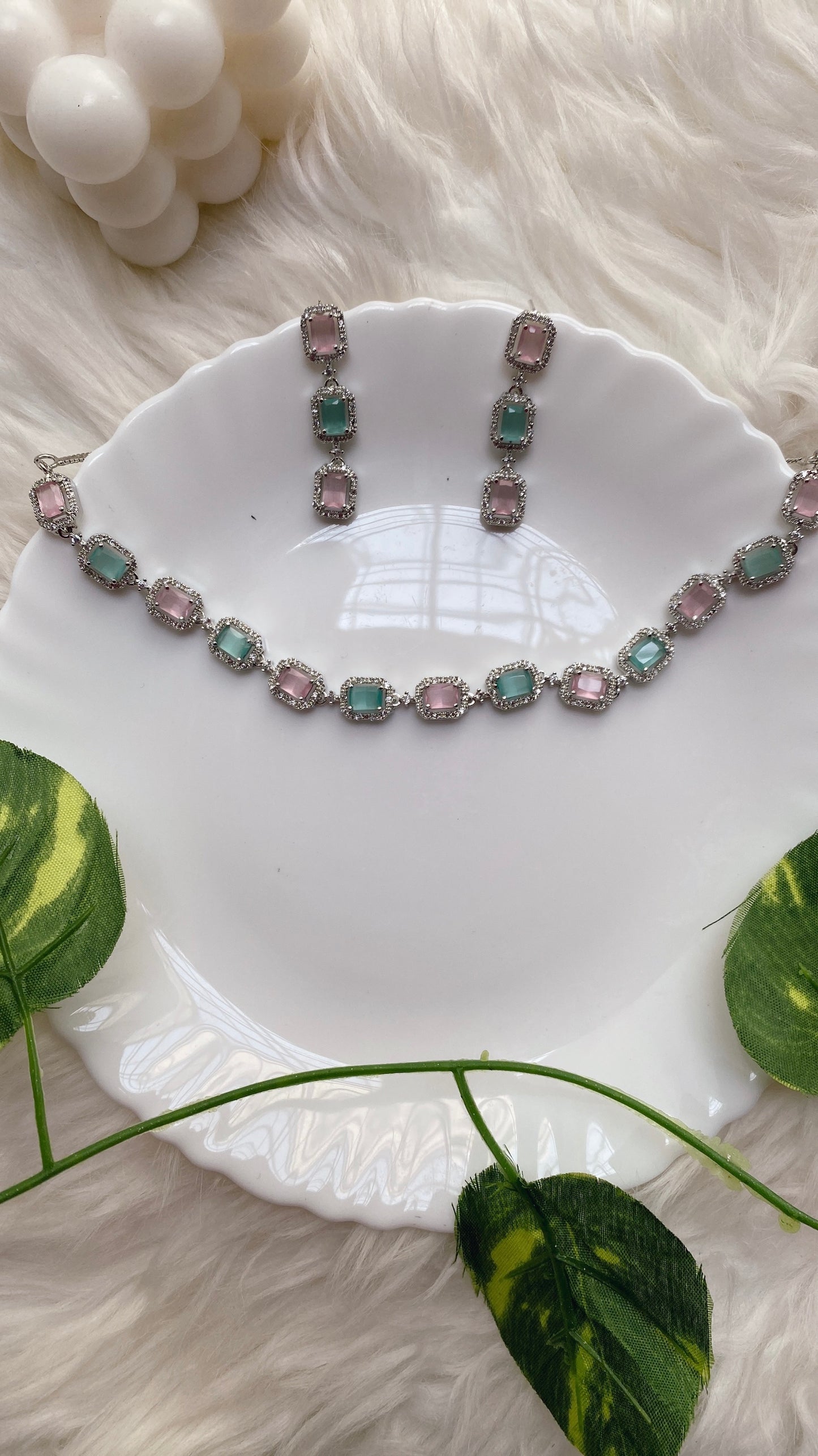 Blush and Bloom Necklace Set