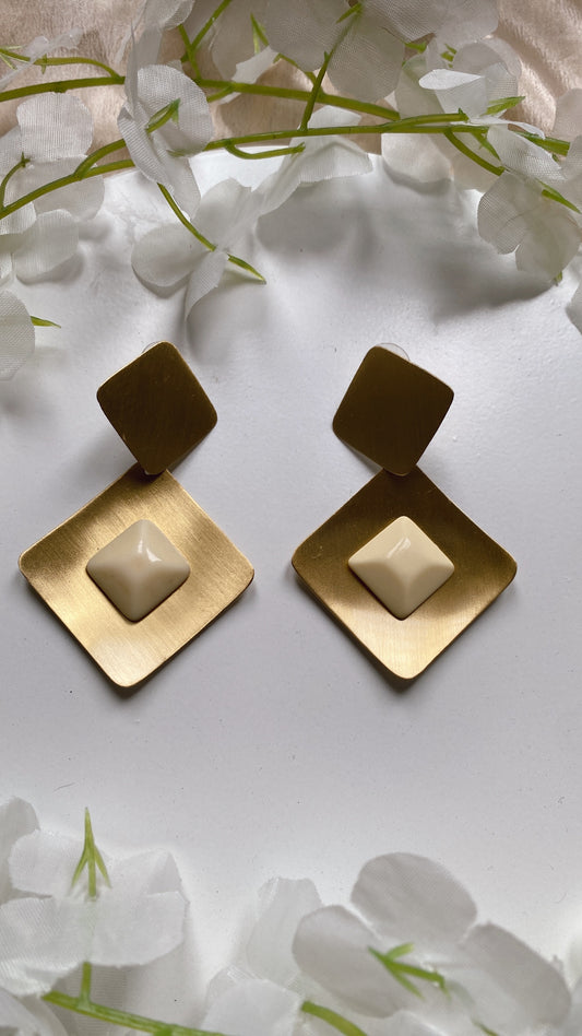 Angular Drop Earrings
