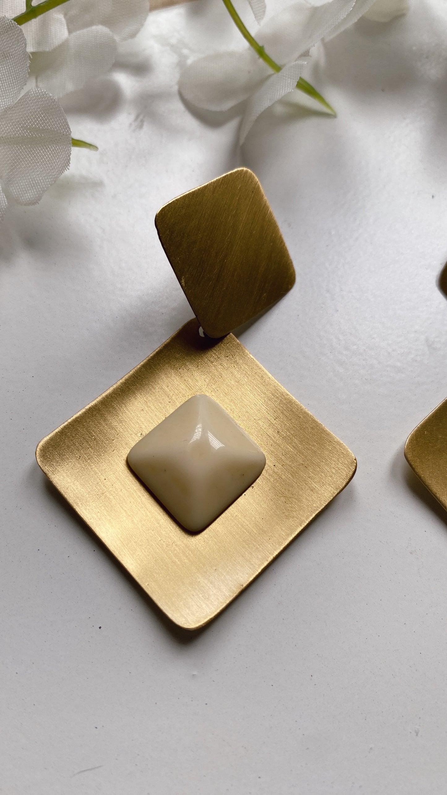 Angular Drop Earrings