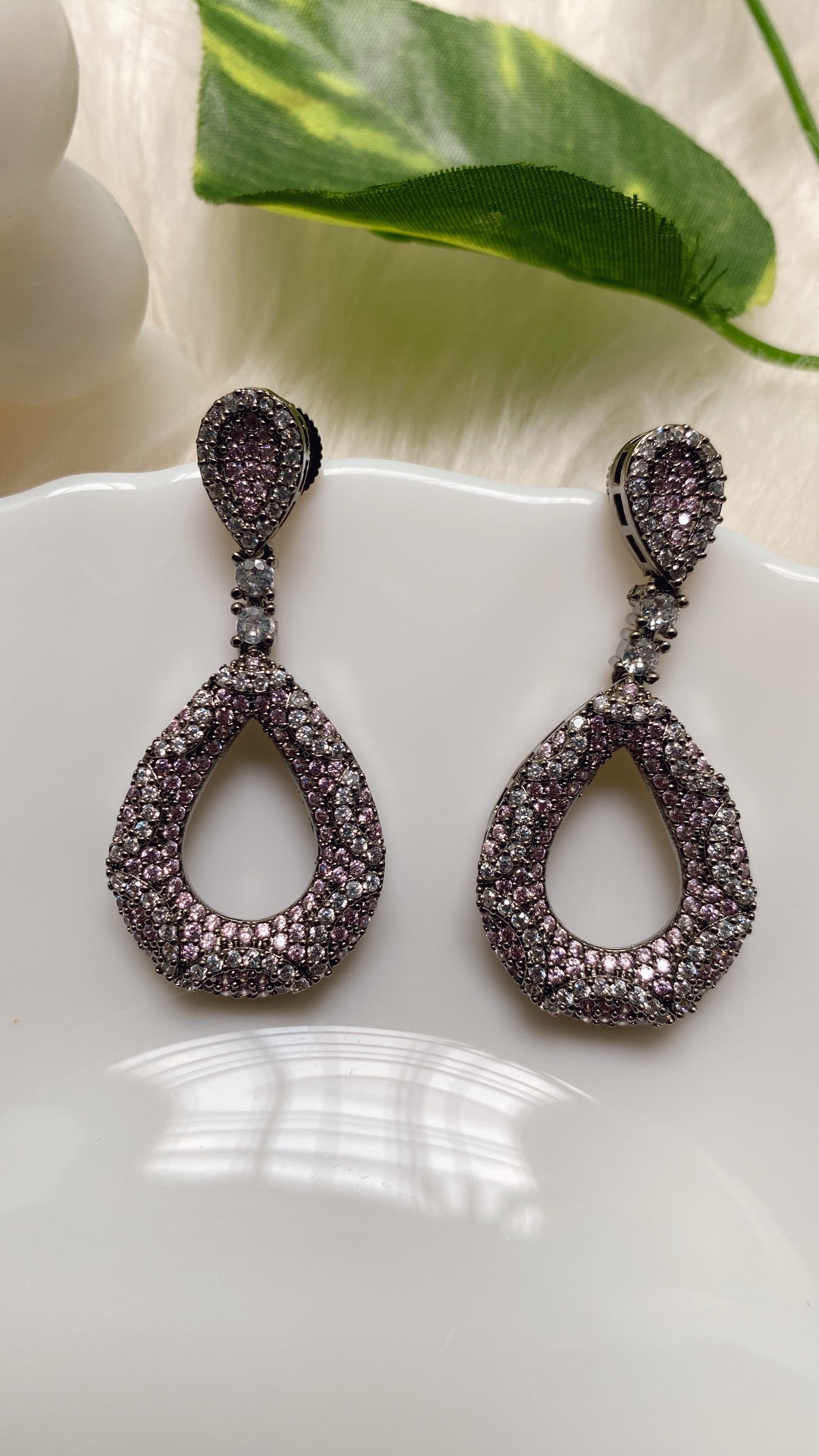 Crystal Blossom Zirconia Earrings