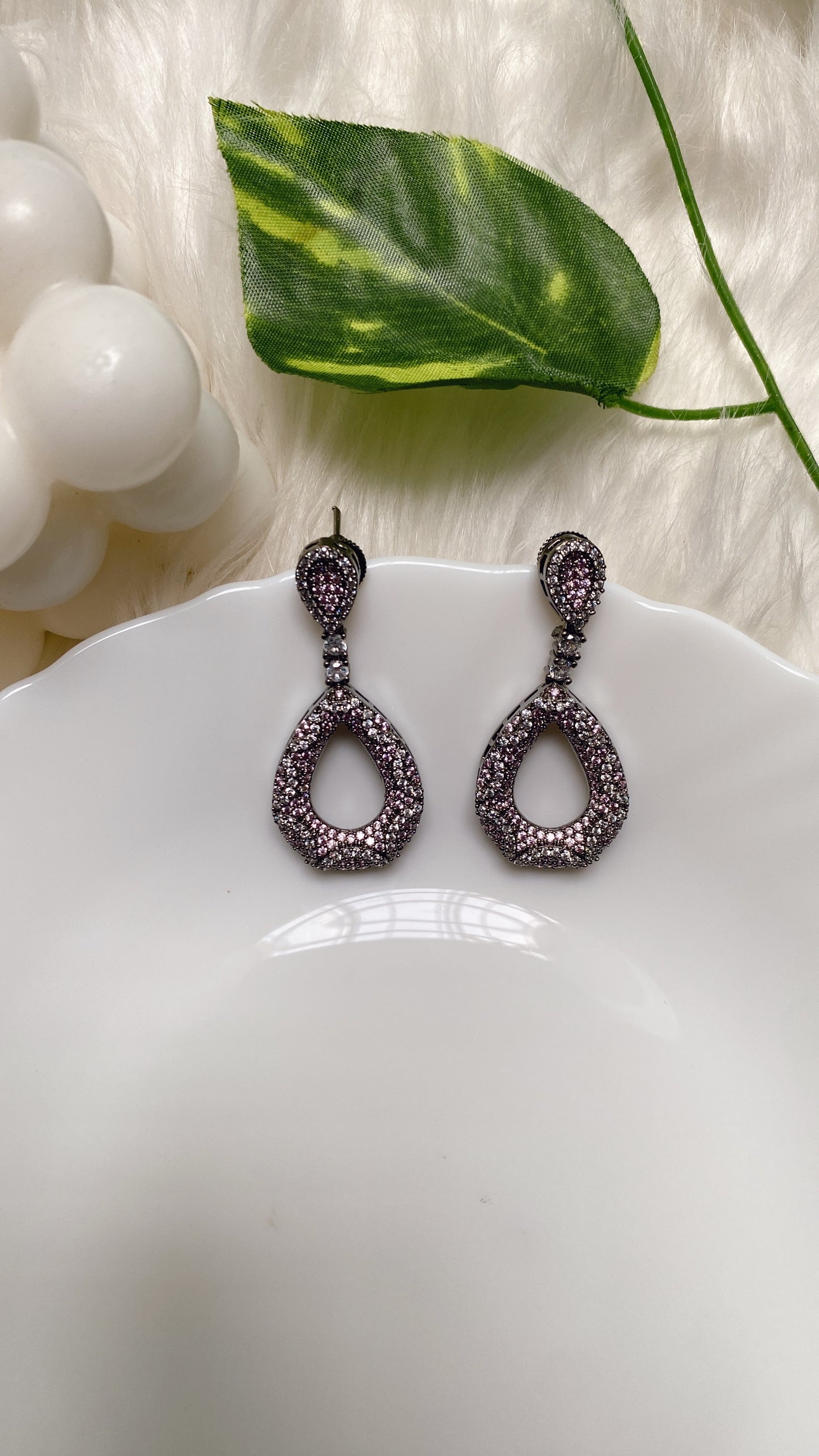 Crystal Blossom Zirconia Earrings