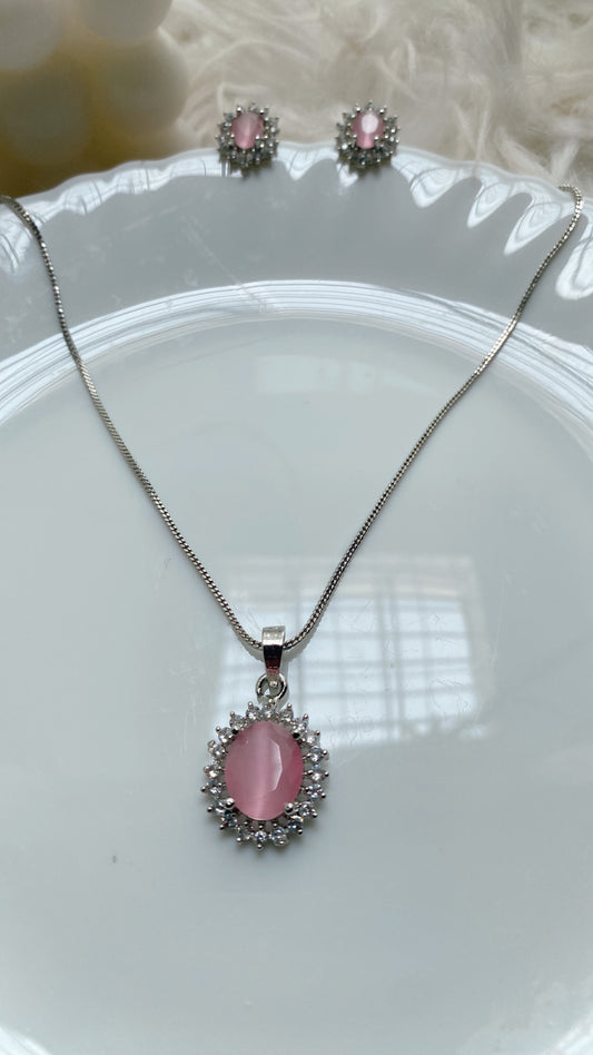 Floral Blush Pendant Set