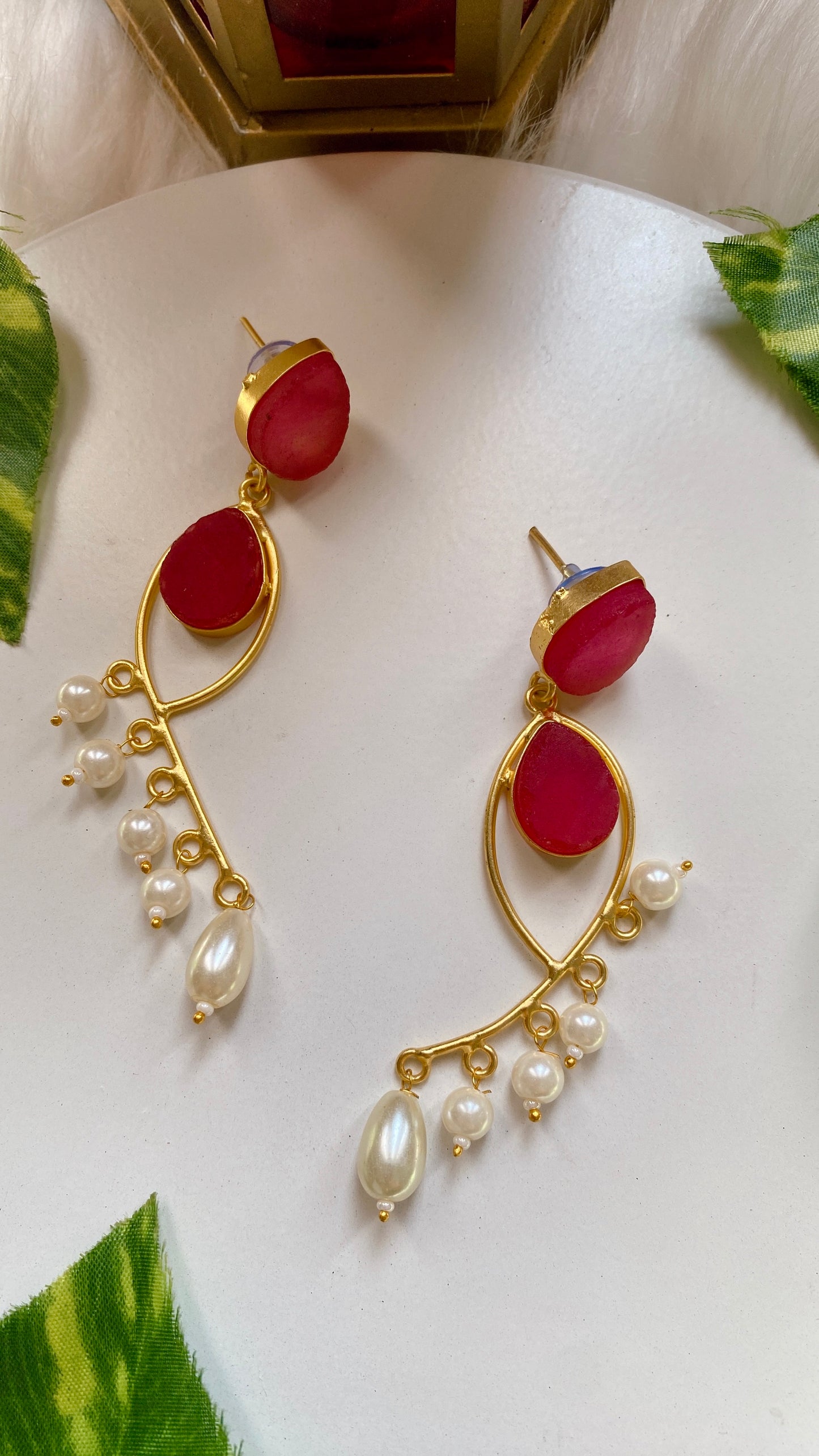 Amaya Earrings - Pink