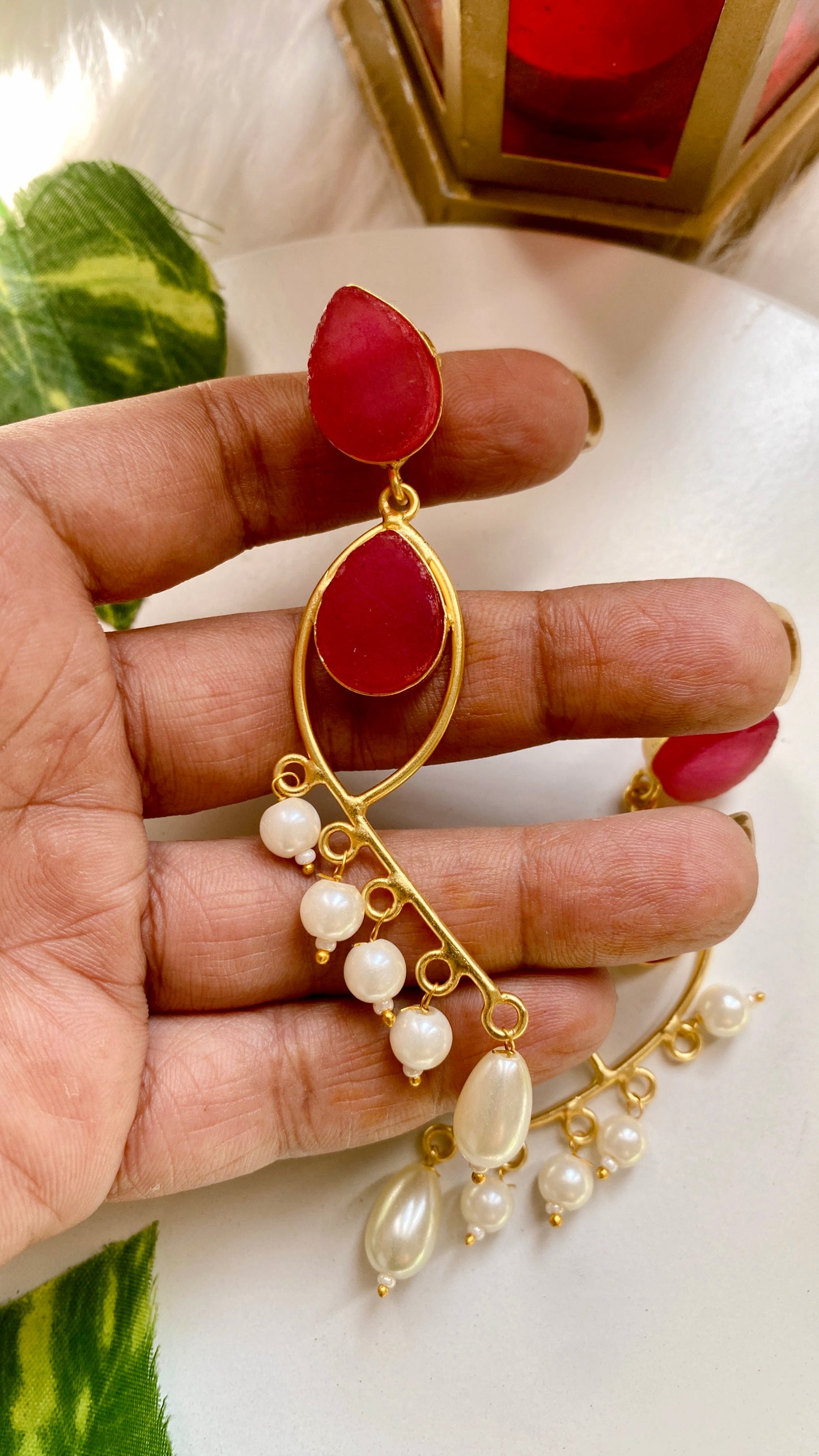 Amaya Earrings - Pink