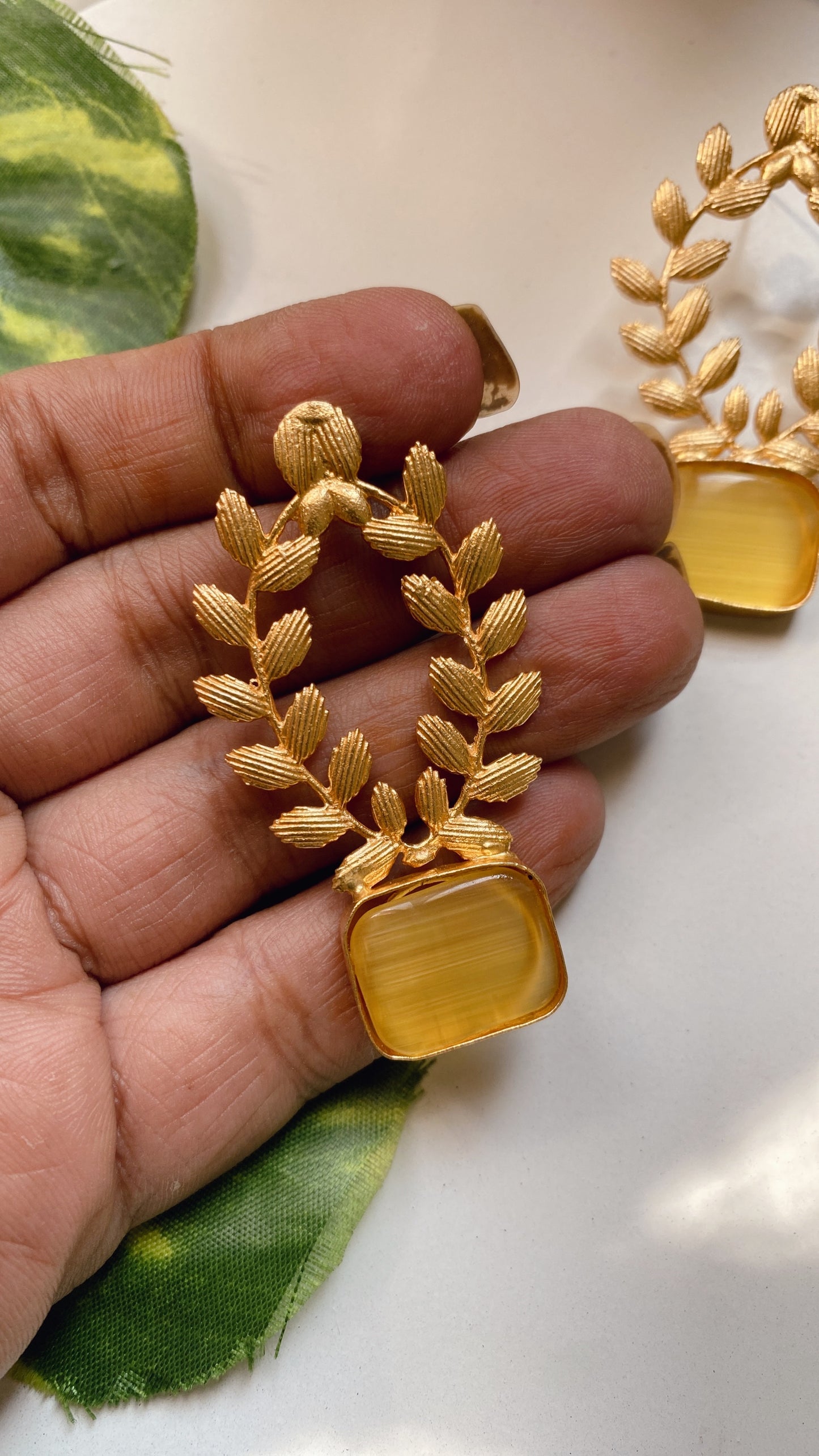 Aurora Earrings - Yellow